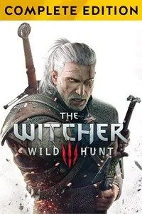 Một khung cảnh từ The Witcher 3: Wild Hunt, hiển thị Geralt đối mặt với quái vật hoặc trong một khung cảnh hùng vĩ