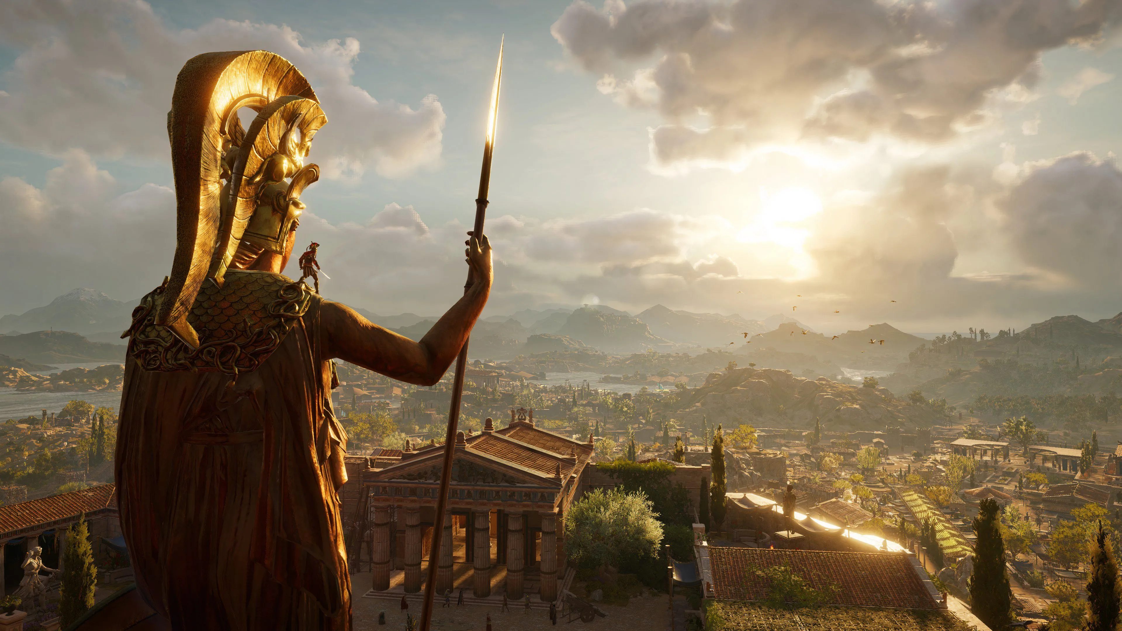 Một khung cảnh tuyệt đẹp trong thế giới mở của Assassin's Creed Odyssey, khắc họa vẻ đẹp của Hy Lạp cổ đại