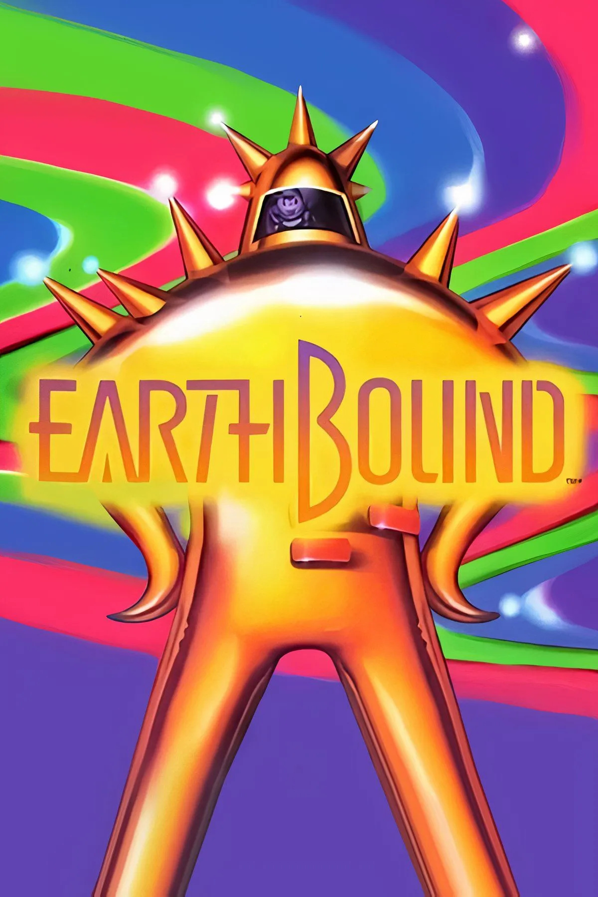 Ness và đồng đội trong game Earthbound, với phong cách nghệ thuật độc đáo và hài hước