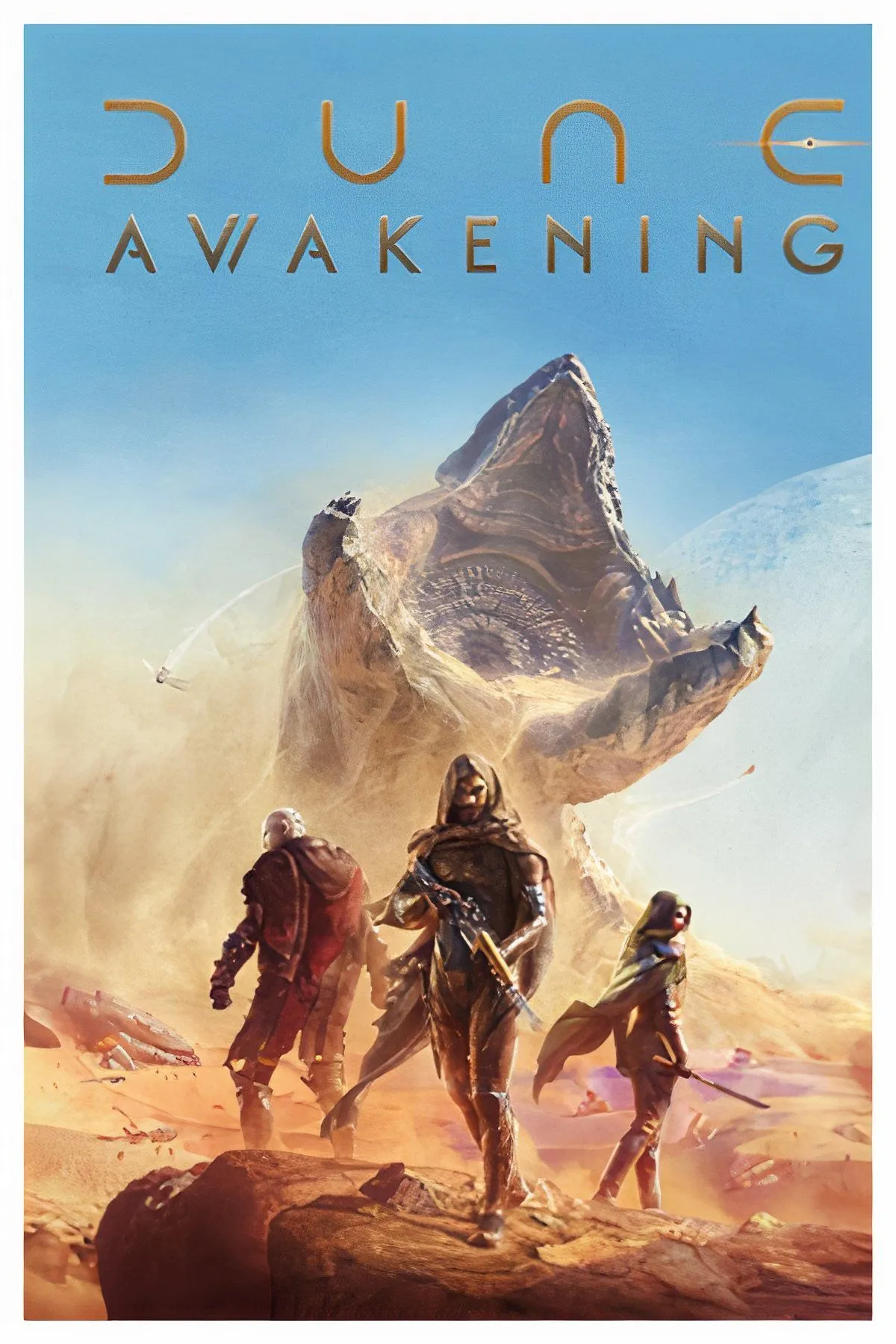Người chơi đối mặt với giun cát khổng lồ trong Dune: Awakening trên hành tinh Arrakis