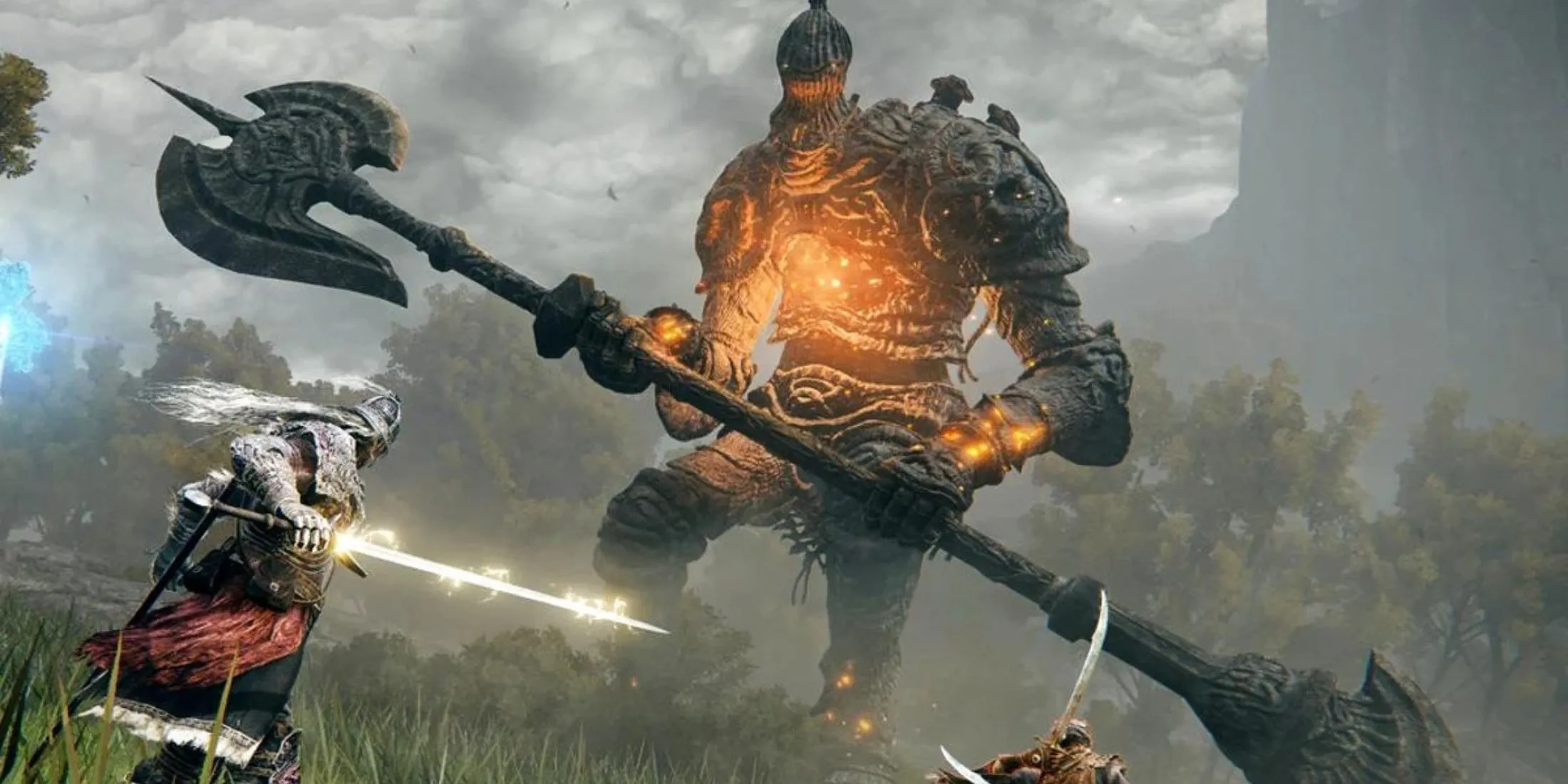 Người chơi Elden Ring đối mặt với một Golem khổng lồ, thể hiện sự kiên trì trong game