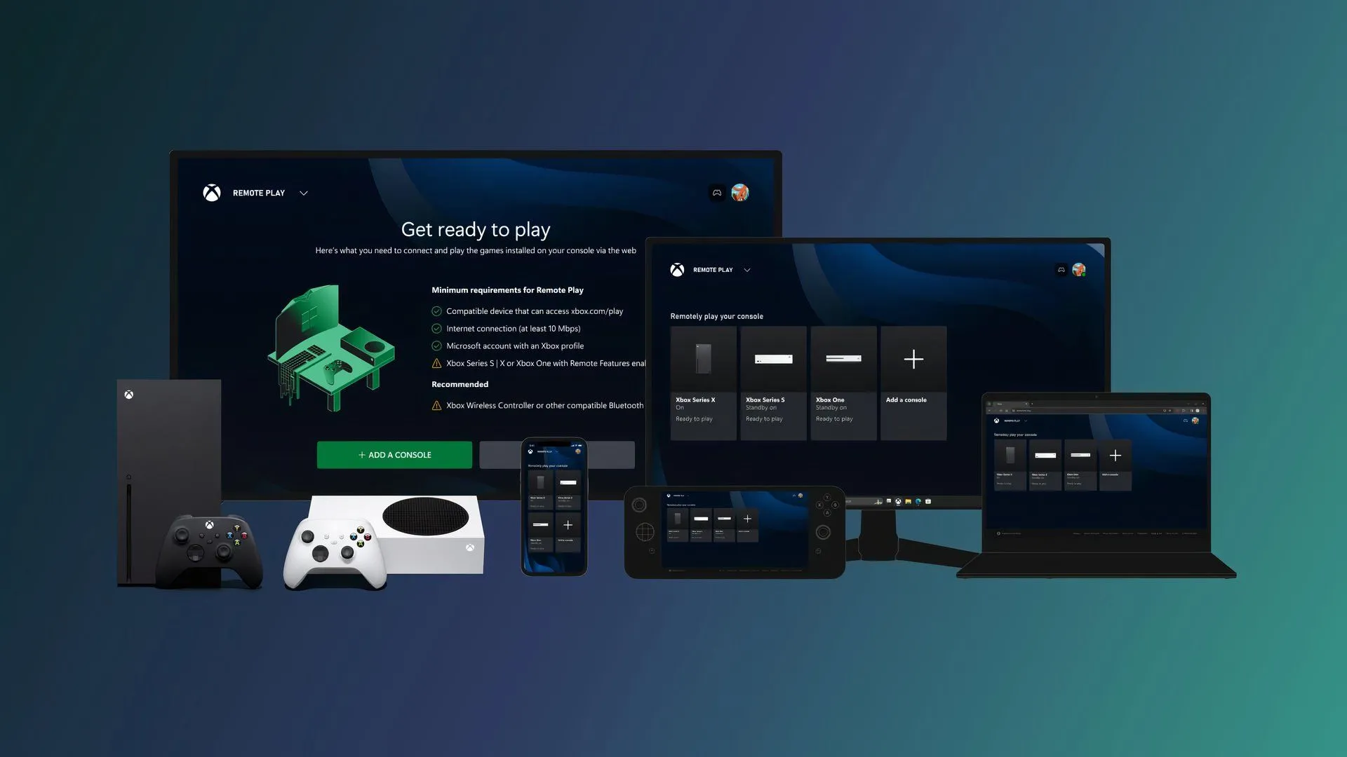 Người chơi tận hưởng game Xbox qua tính năng Remote Play trên thiết bị di động, minh họa sự tiện lợi của việc chơi game mọi lúc mọi nơi.
