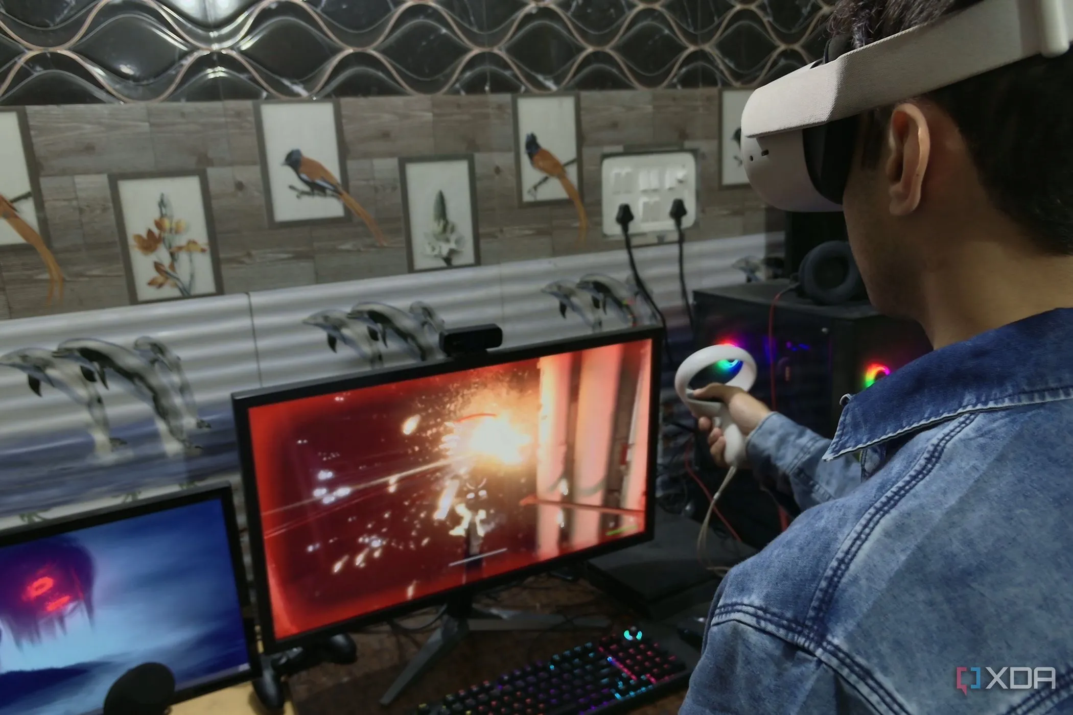 Người chơi trải nghiệm game Trepang2 trên Meta Quest 2 thông qua UEVR Injector mod