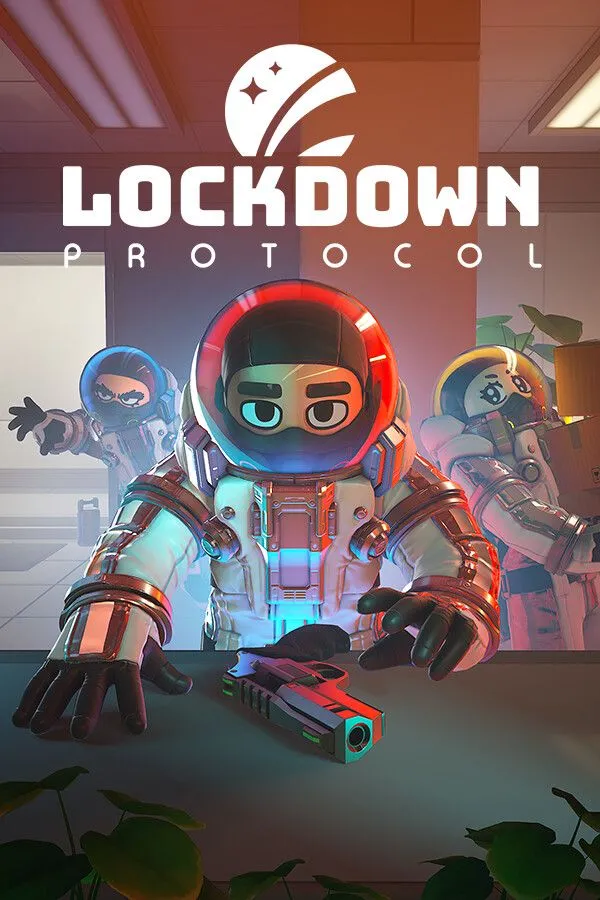 Người chơi trong môi trường tàu vũ trụ của game suy luận xã hội góc nhìn thứ nhất Lockdown Protocol.