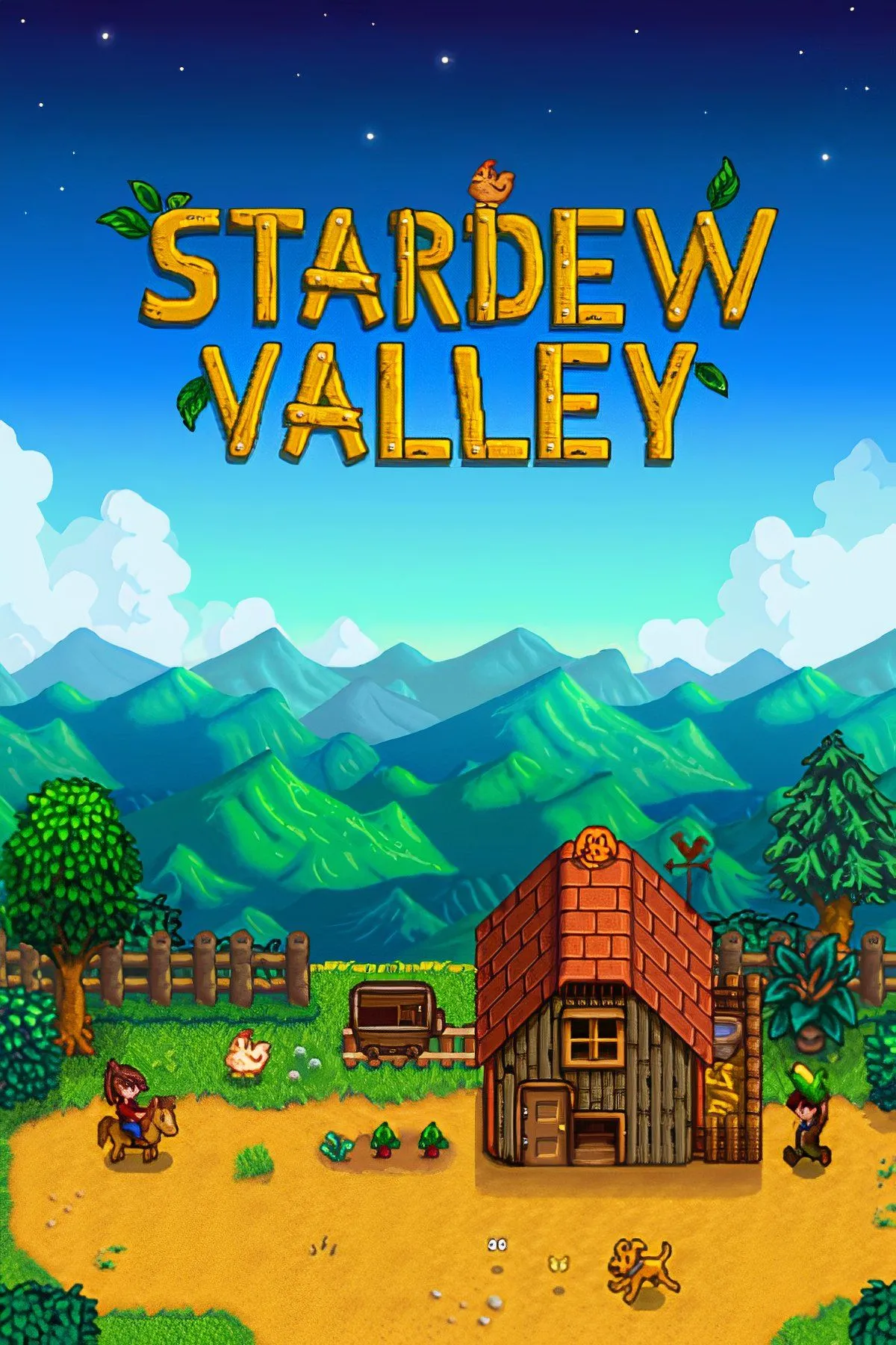 Người chơi trồng trọt và sinh hoạt trong Stardew Valley