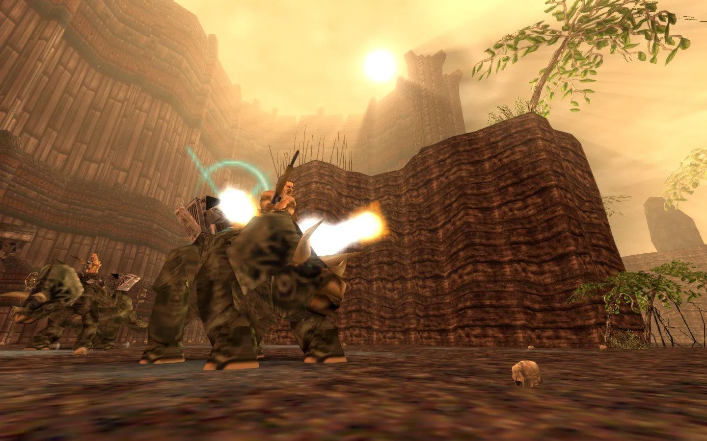 Người lính cưỡi khủng long, một hình ảnh đặc trưng của Turok Dinosaur Hunter