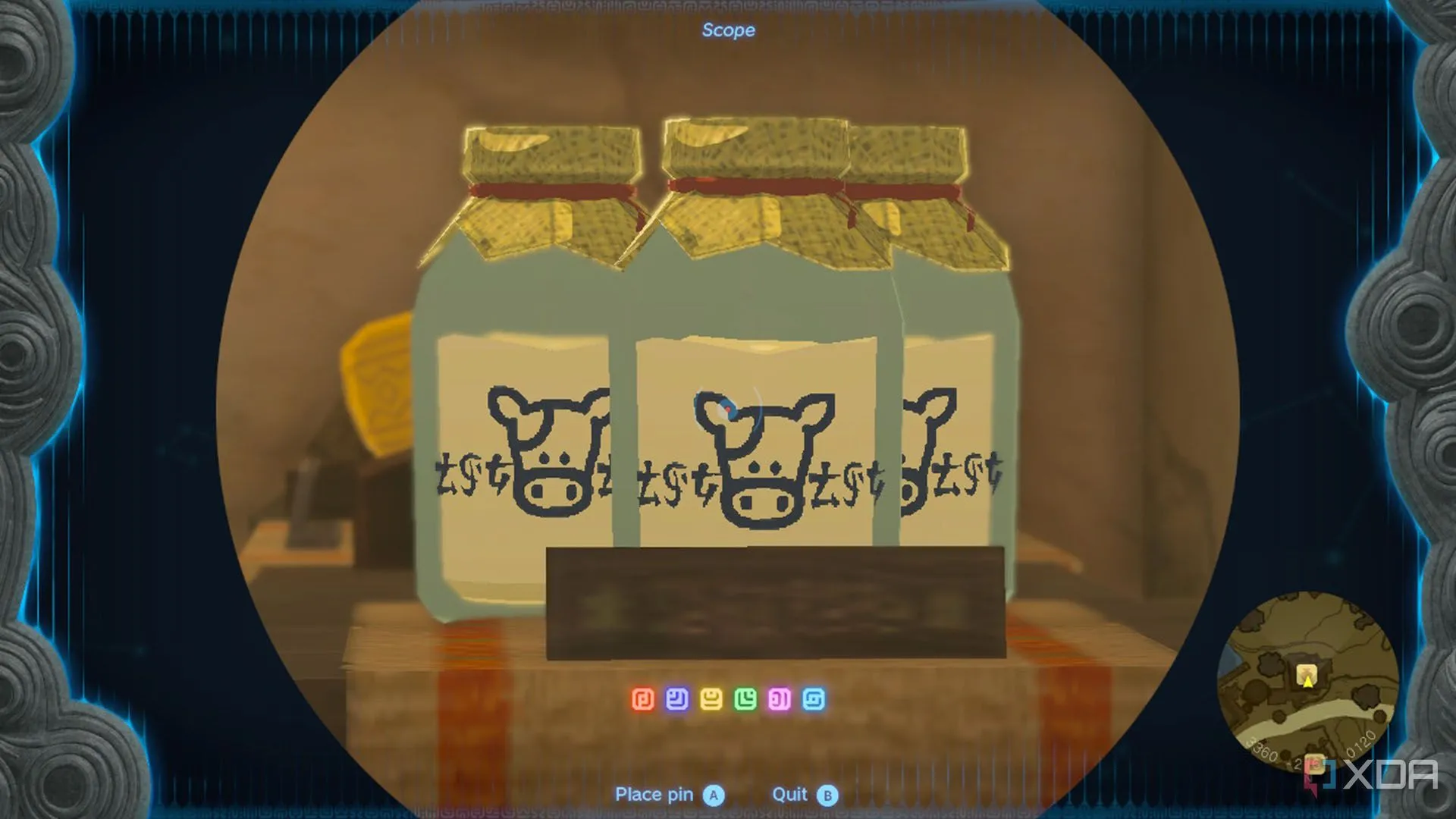 Nhãn chai sữa tươi có logo Lon Lon Ranch trong Zelda: Tears of the Kingdom