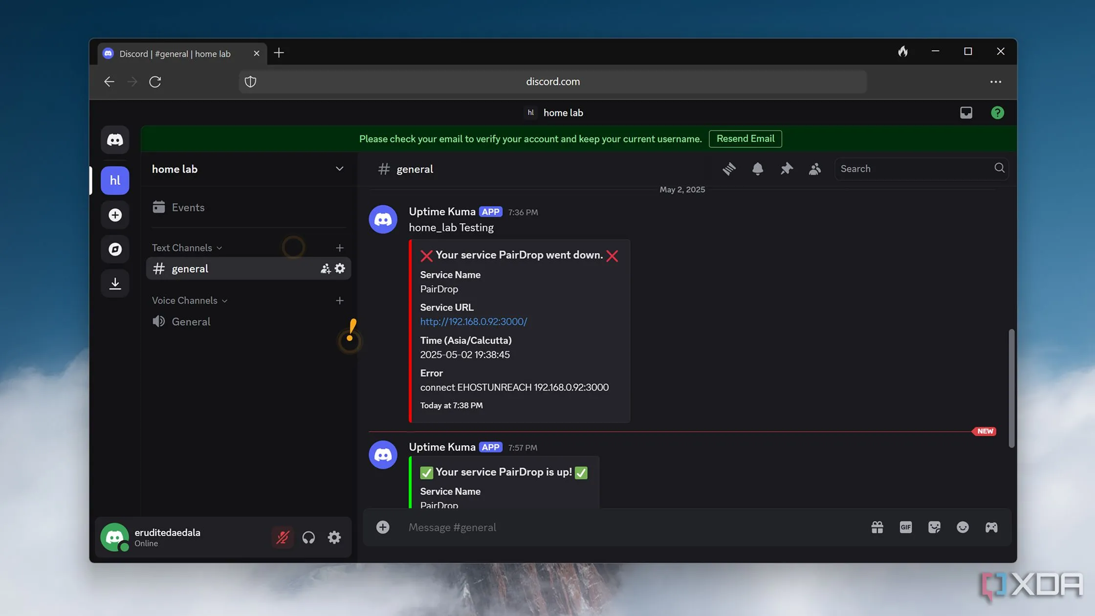 Nhận thông báo từ Uptime Kuma trên Discord khi có sự cố