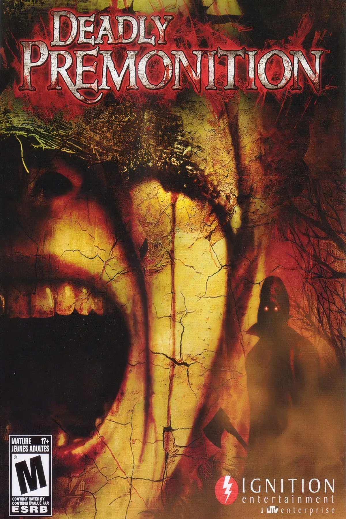 Nhân vật chính của Deadly Premonition đang cầm súng đối mặt với kẻ thù