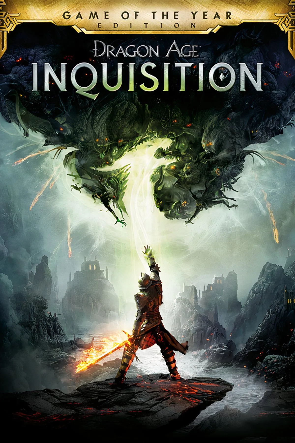 Nhân vật chính của Dragon Age Inquisition cưỡi sinh vật bay qua thế giới mở rộng lớn