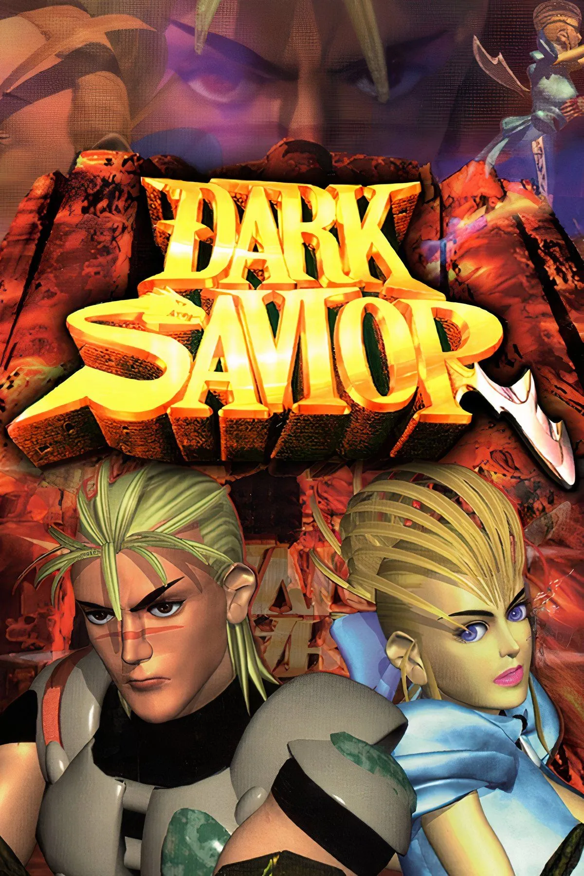 Nhân vật chính trong game hành động phiêu lưu Dark Savior của Sega Saturn