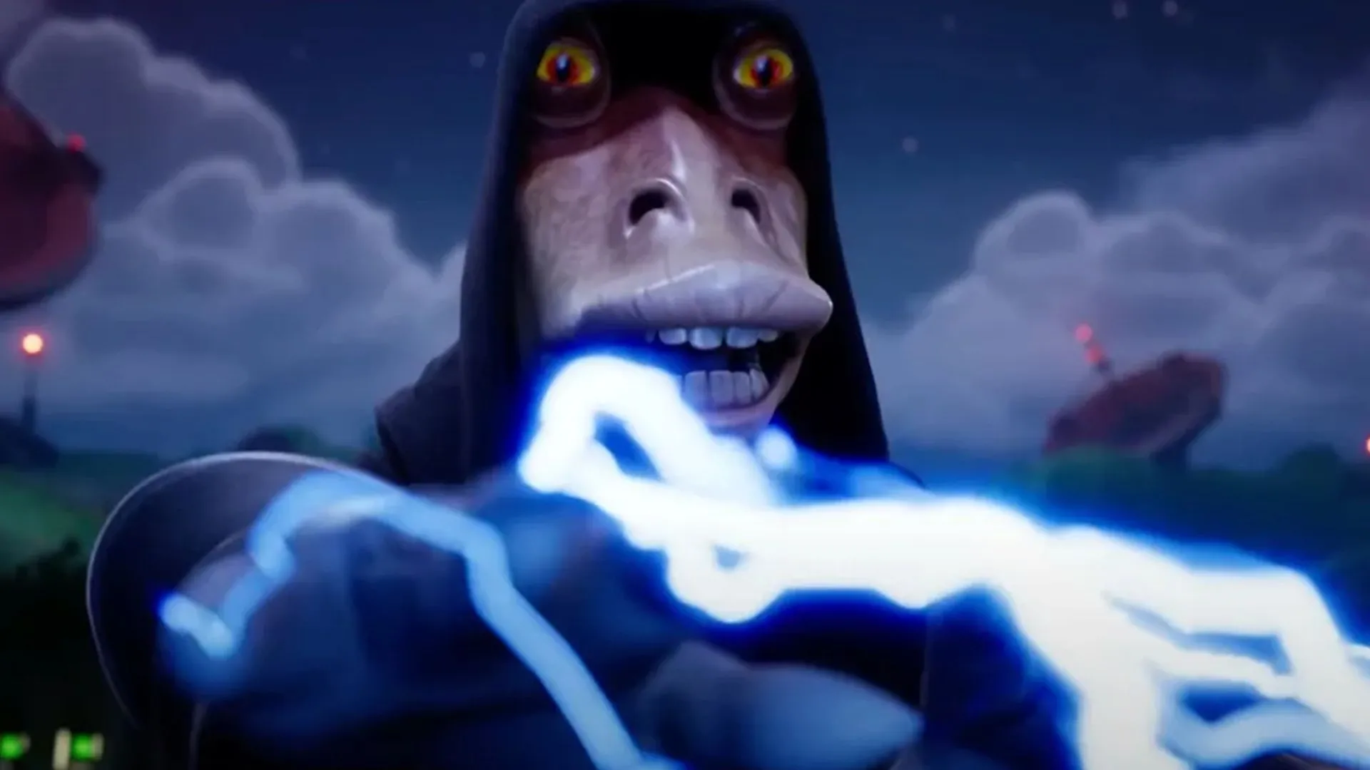 Nhân vật Darth Jar Jar Binks trong Fortnite, minh họa cho sự kiện hợp tác Star Wars trước đó.