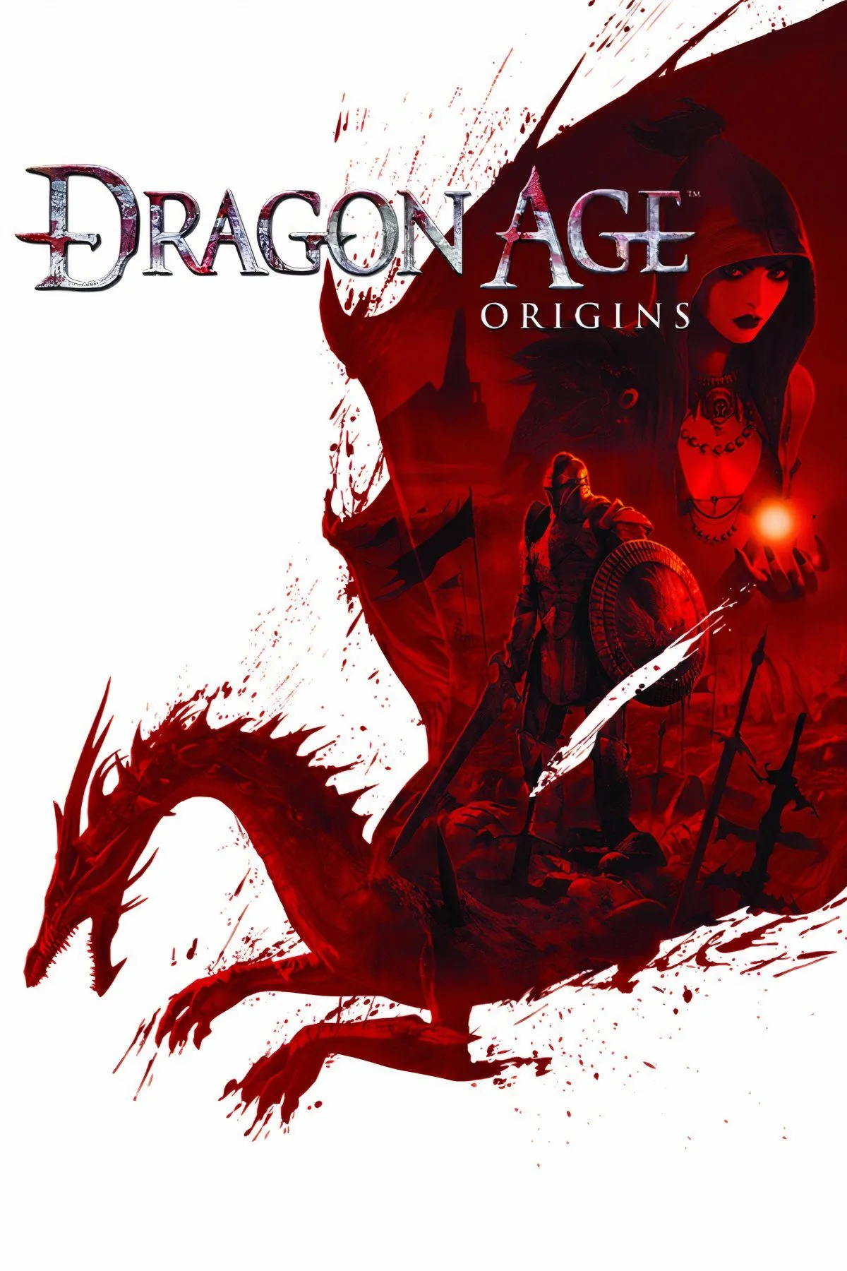 Nhân vật hiệp sĩ Alistair và Morrigan pháp sư trong game Dragon Age: Origins