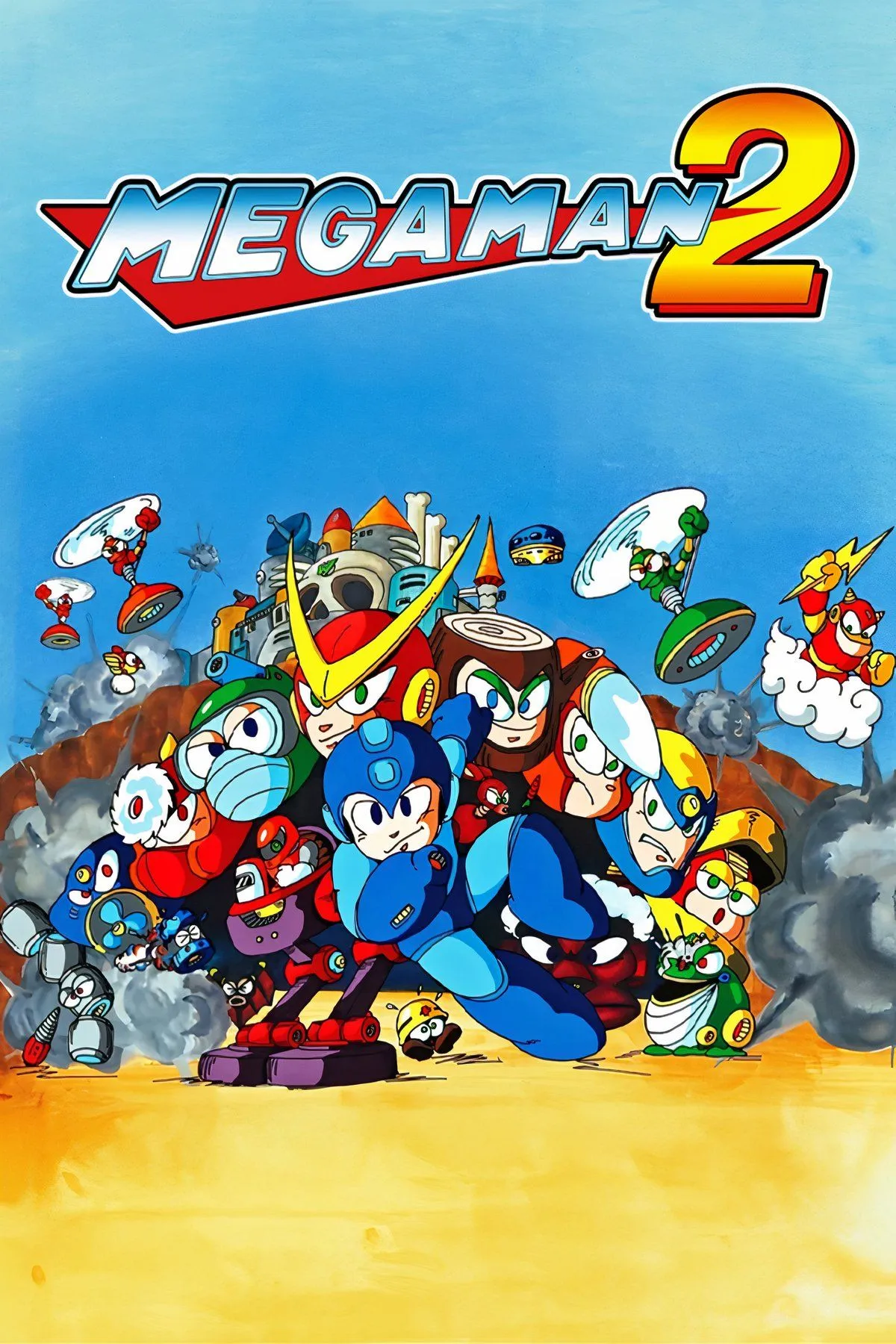 Nhân vật Mega Man trong game Mega Man 2 trên NES