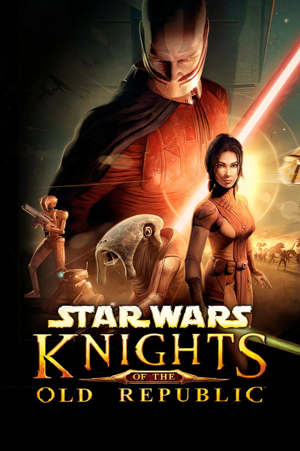 Nhân vật Revan cùng các đồng đội Jedi và Sith trong Star Wars Knights of the Old Republic