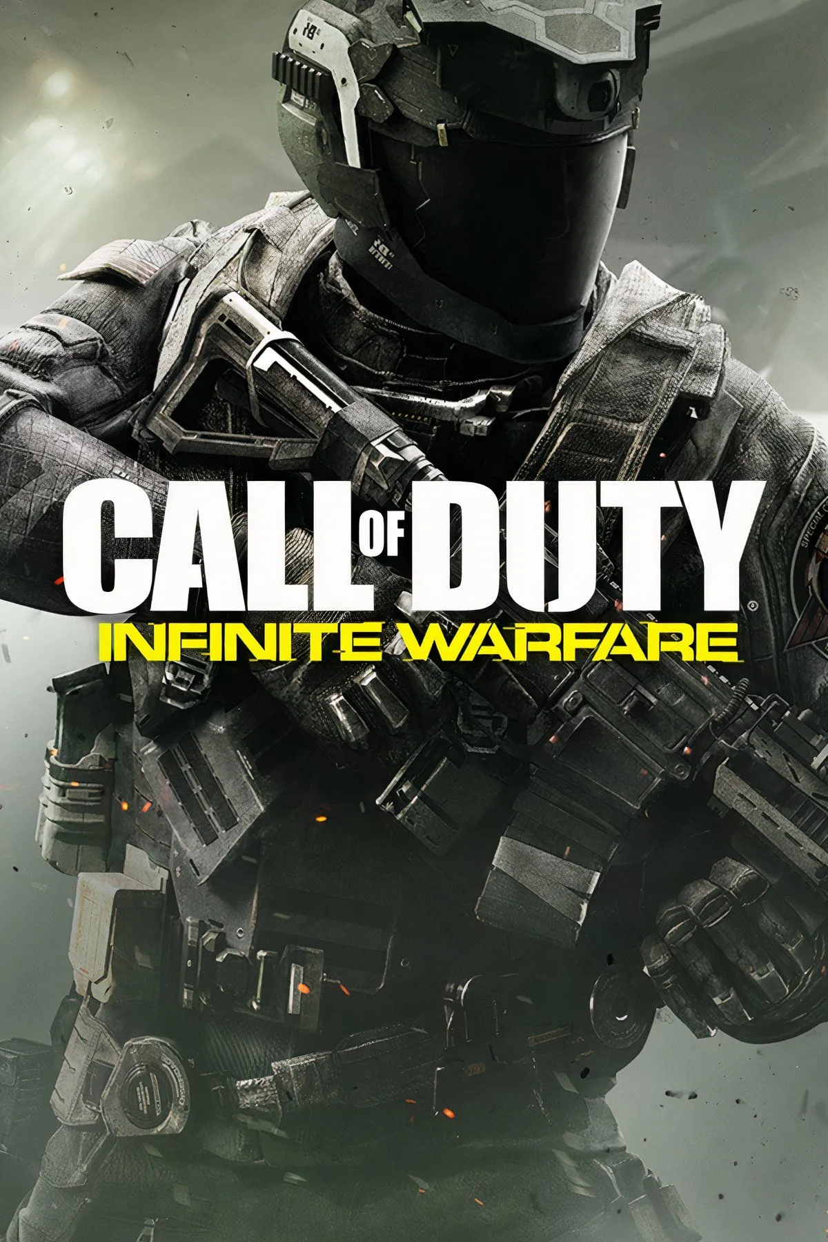 Nhân vật trong game Call of Duty: Infinite Warfare với bối cảnh chiến đấu tương lai trong không gian, thể hiện đồ họa và phong cách của game.