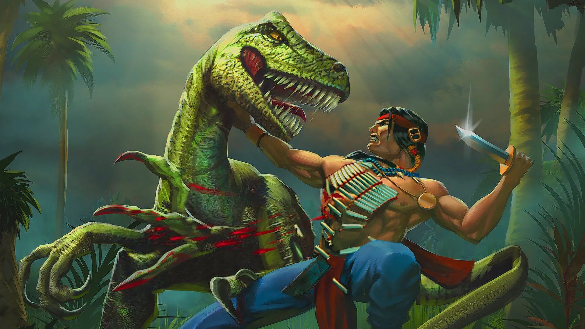 Nhân vật Turok, một biểu tượng của dòng game bắn súng cổ điển trên Nintendo 64.