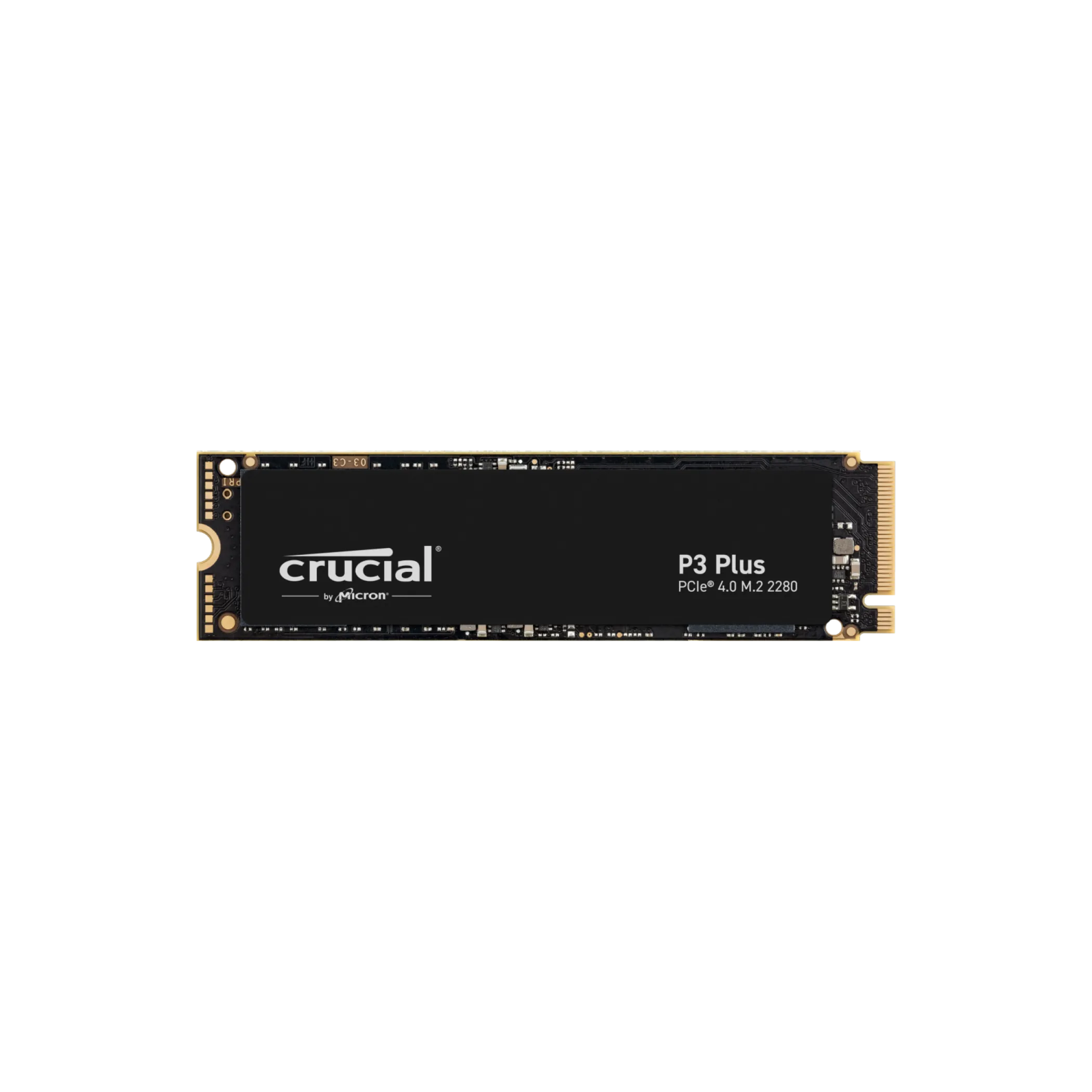 Ổ cứng SSD Crucial P3 Plus 1TB PCIe Gen4 NVMe M.2 với nhãn hiệu rõ ràng