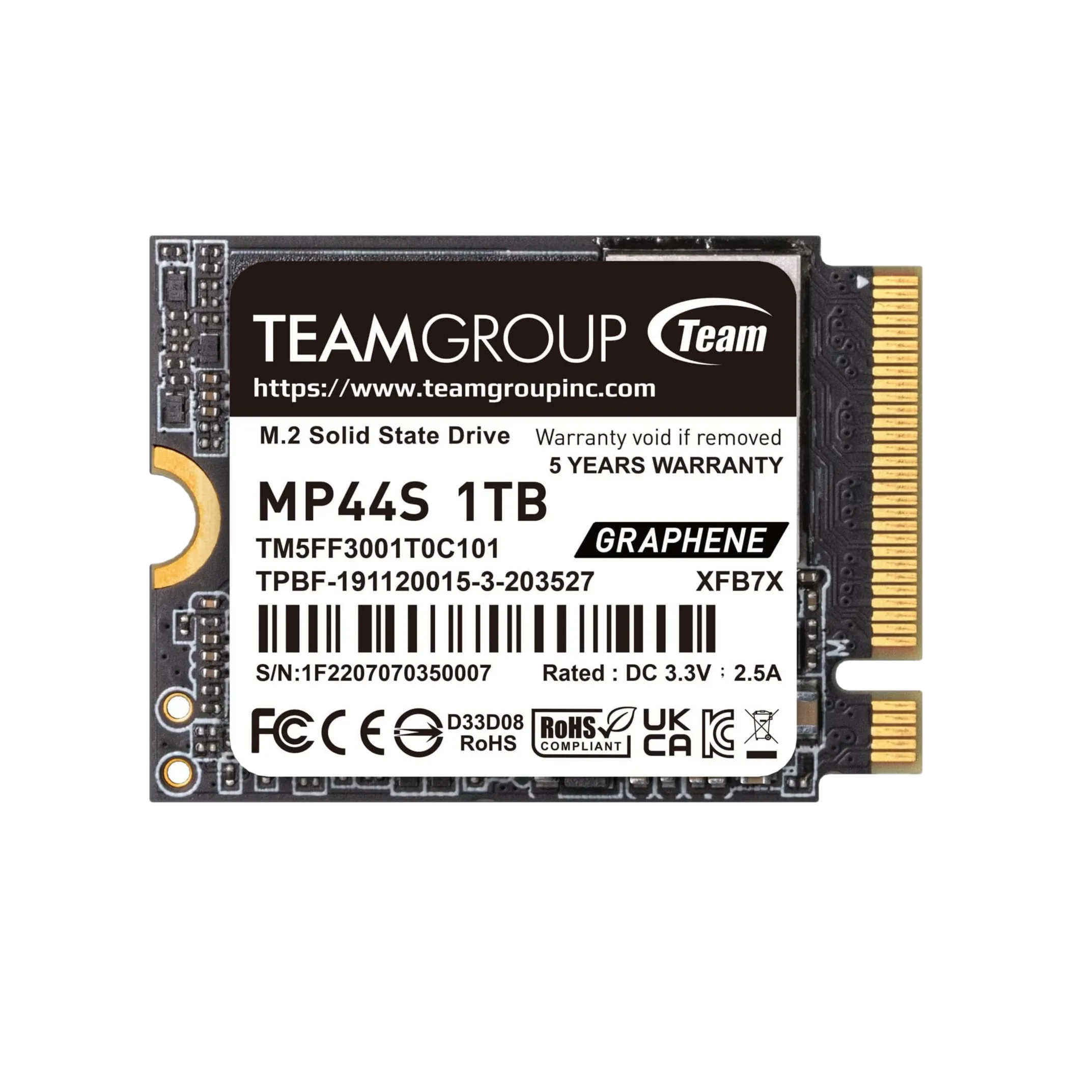 Ổ cứng SSD Teamgroup MP44S 2TB dạng 2230 cho ROG Ally và Steam Deck