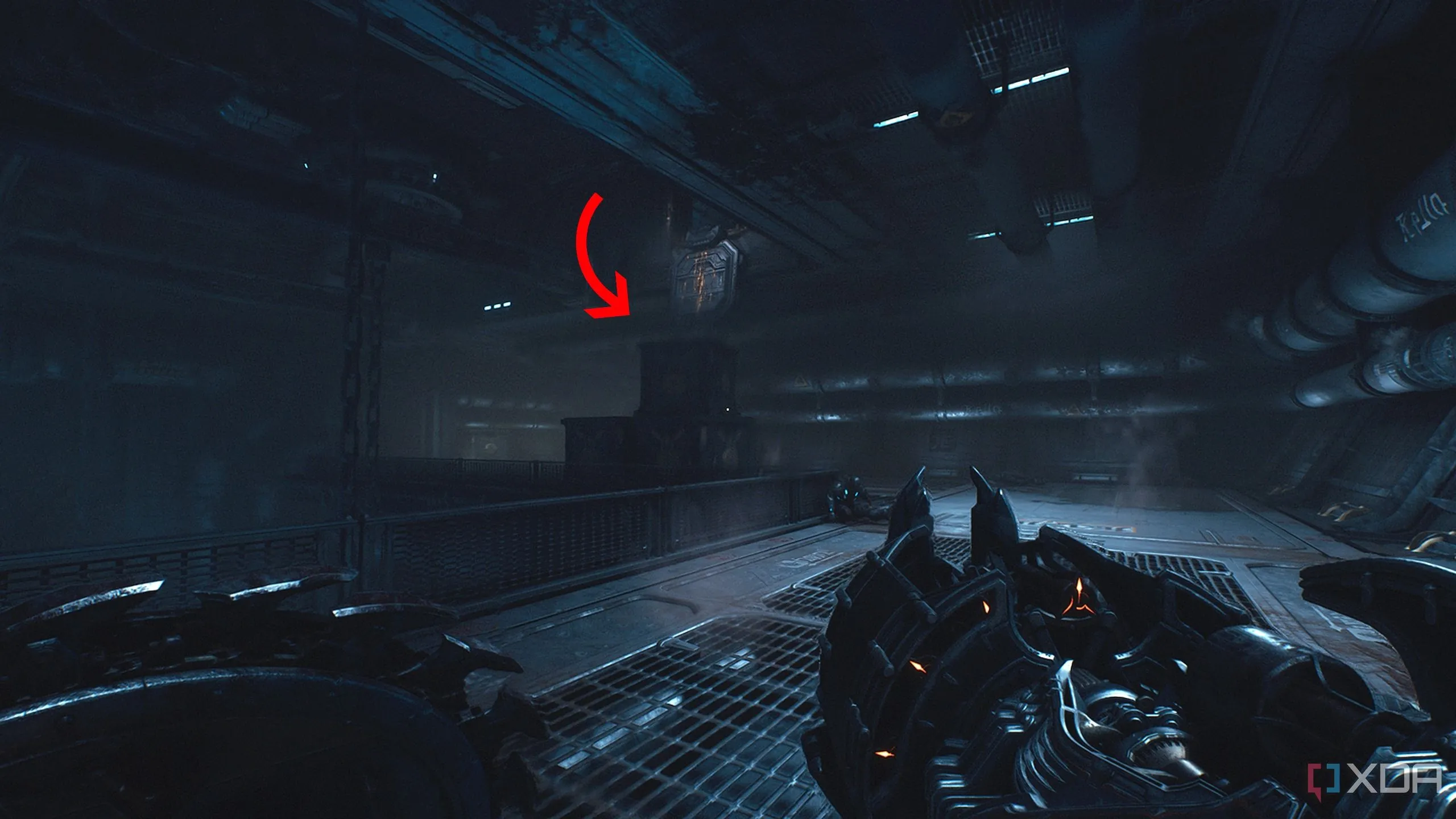 Ống thông gió có thể leo lên để tìm Weapon Skin Accelerator