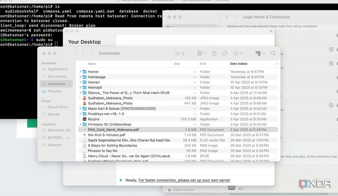Phiên làm việc từ xa đang hoạt động với RustDesk