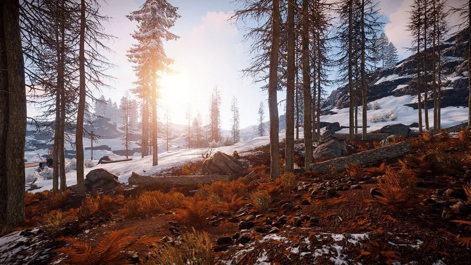 Phong cảnh trong game sinh tồn Rust, một trong những tựa game indie đáng chú ý.