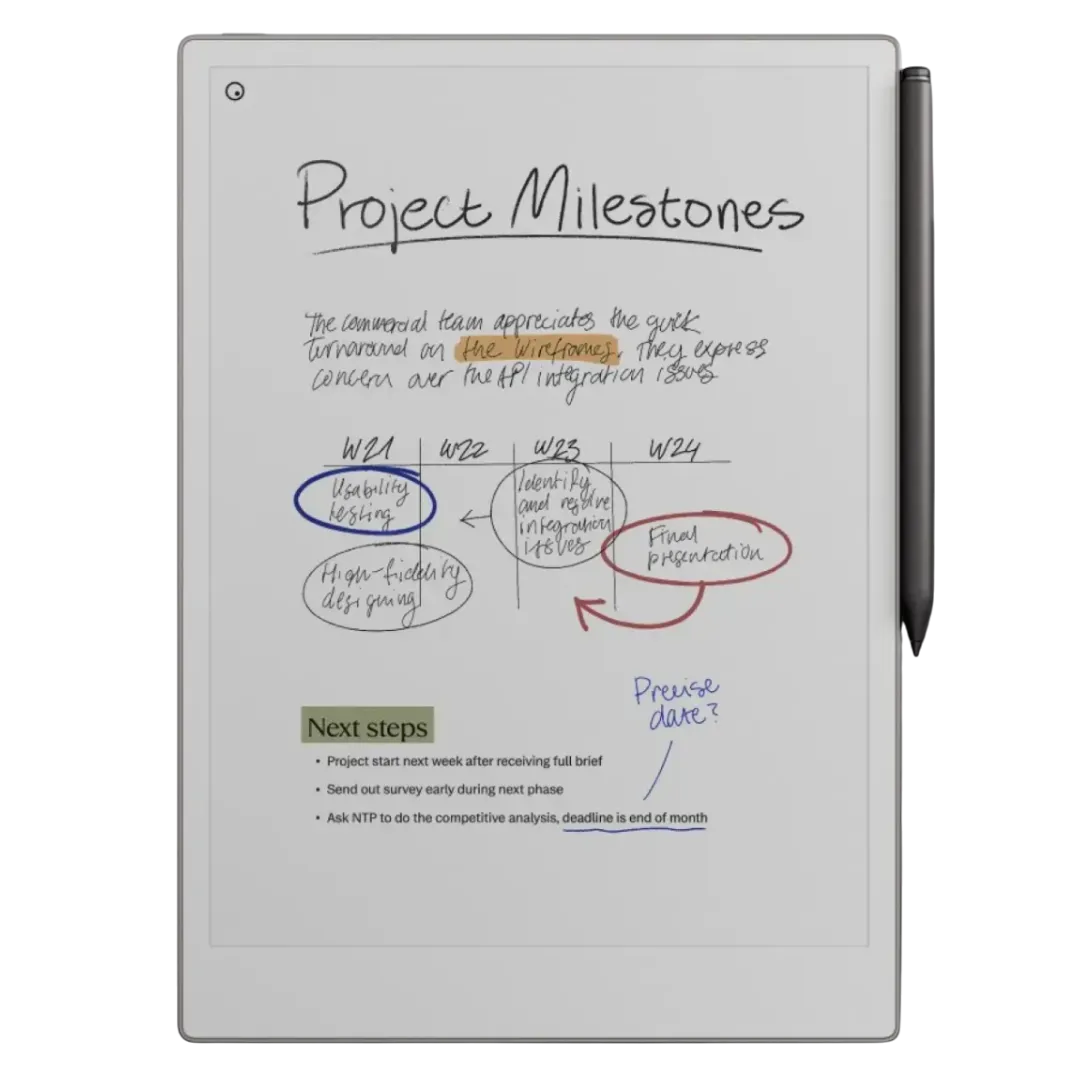 ReMarkable Paper Pro, máy tính bảng E Ink màu với thiết kế tối giản, sẵn sàng cho công việc ghi chú và đọc sách.