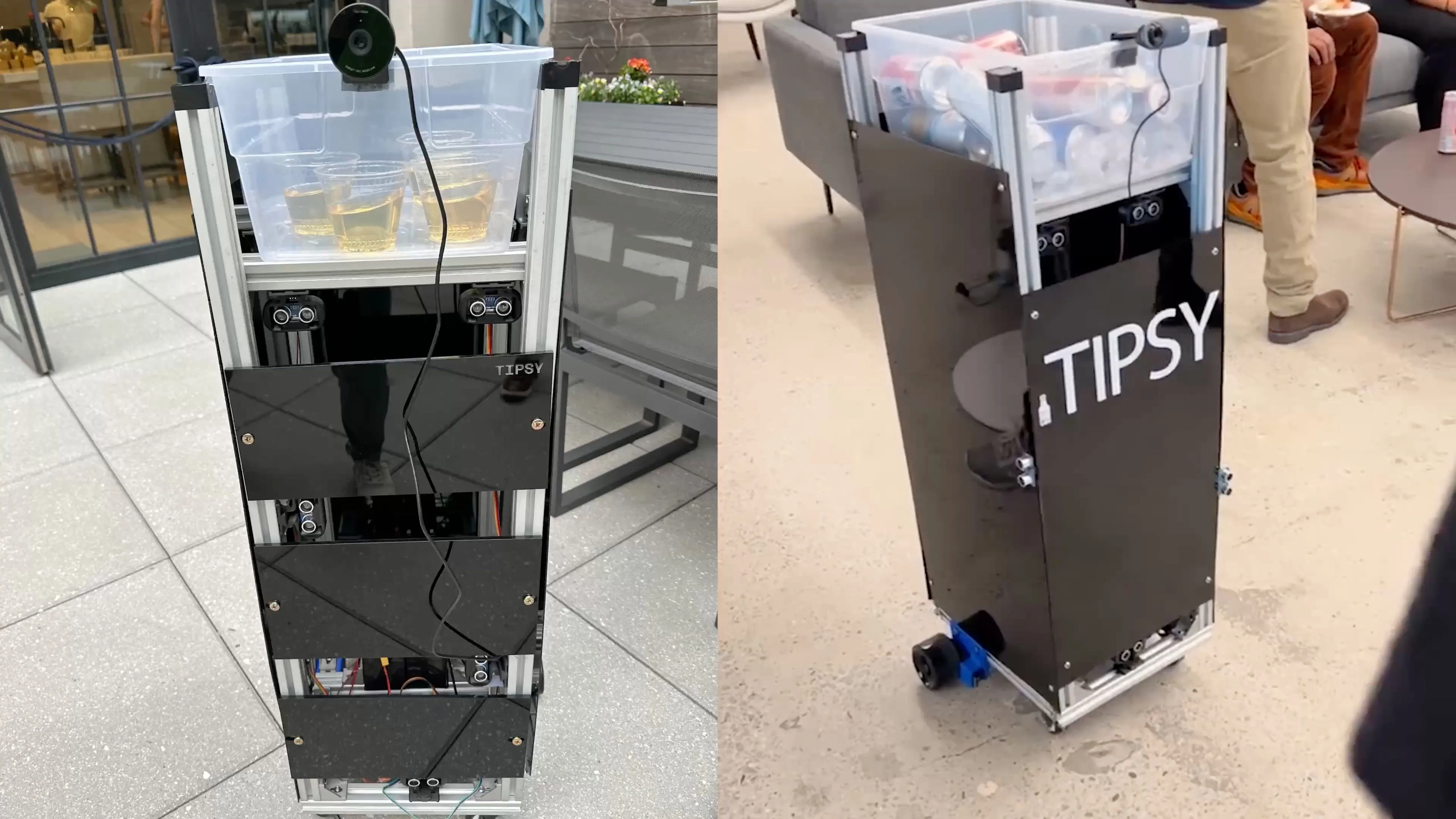 Robot Tipsy phục vụ đồ uống tự động điều khiển bởi Raspberry Pi