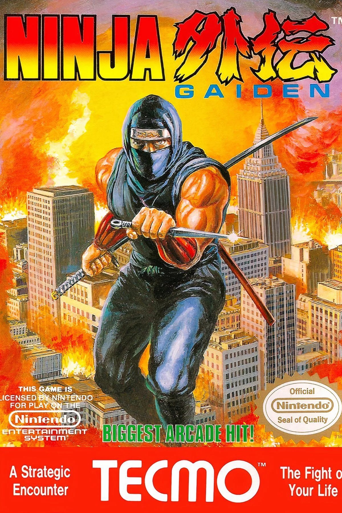 Ryu Hayabusa thể hiện kỹ năng ninja trong game Ninja Gaiden