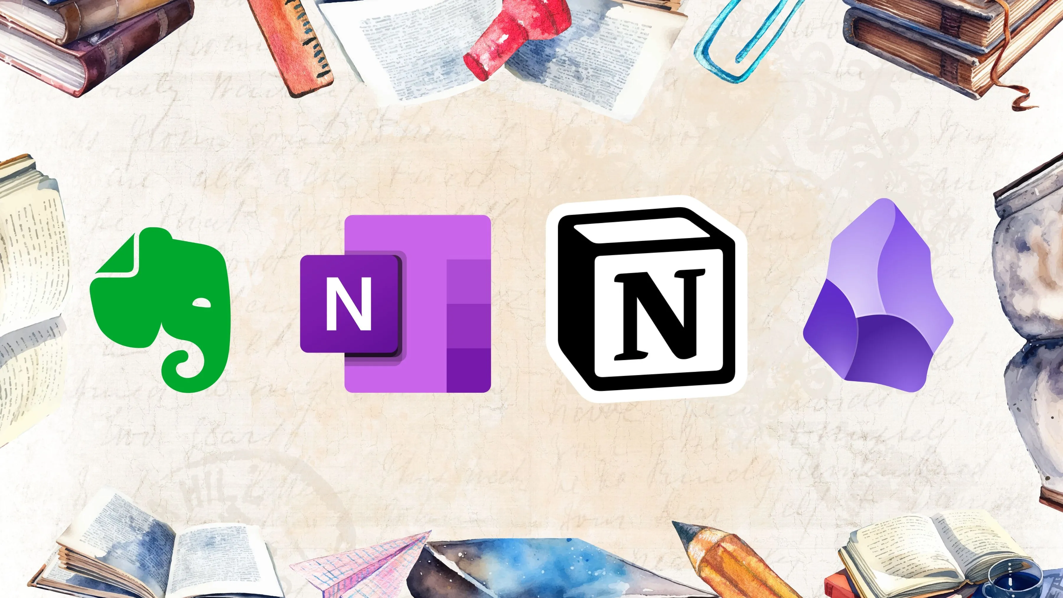 So sánh các ứng dụng ghi chú phổ biến như Notion, Obsidian, OneNote và Evernote để tìm công cụ phù hợp