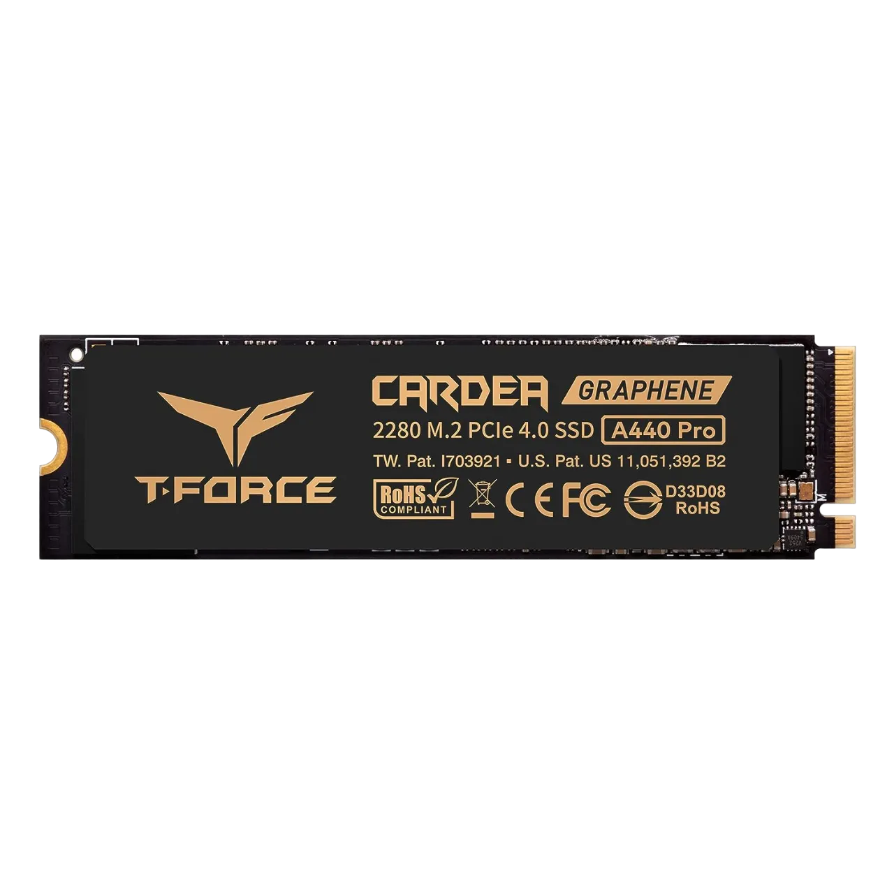 SSD Team Group T-FORCE CARDEA A440 2TB có tản nhiệt màu đen