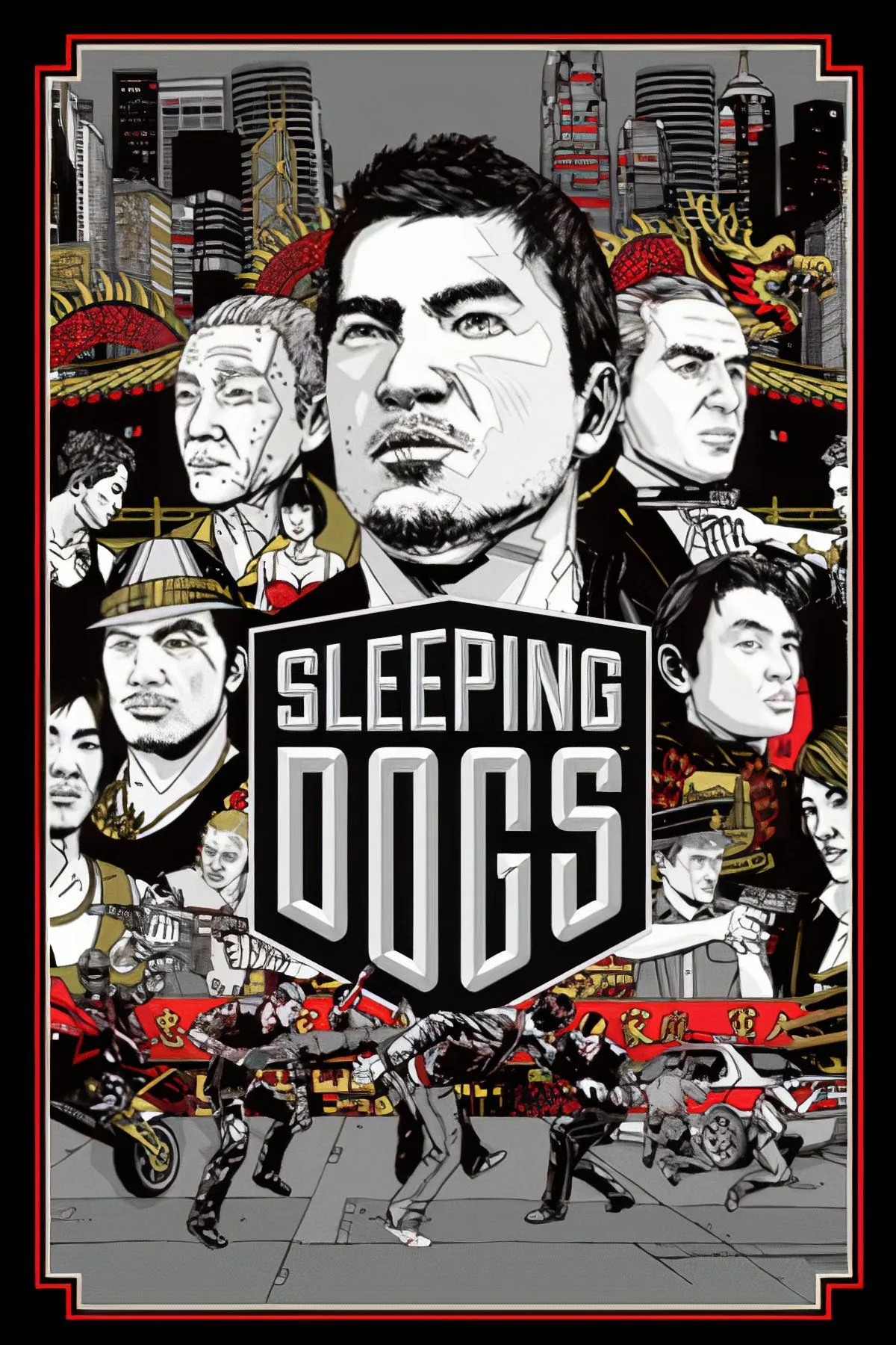 Thám tử Wei Shen chiến đấu tay đôi trên đường phố Hồng Kông trong Sleeping Dogs