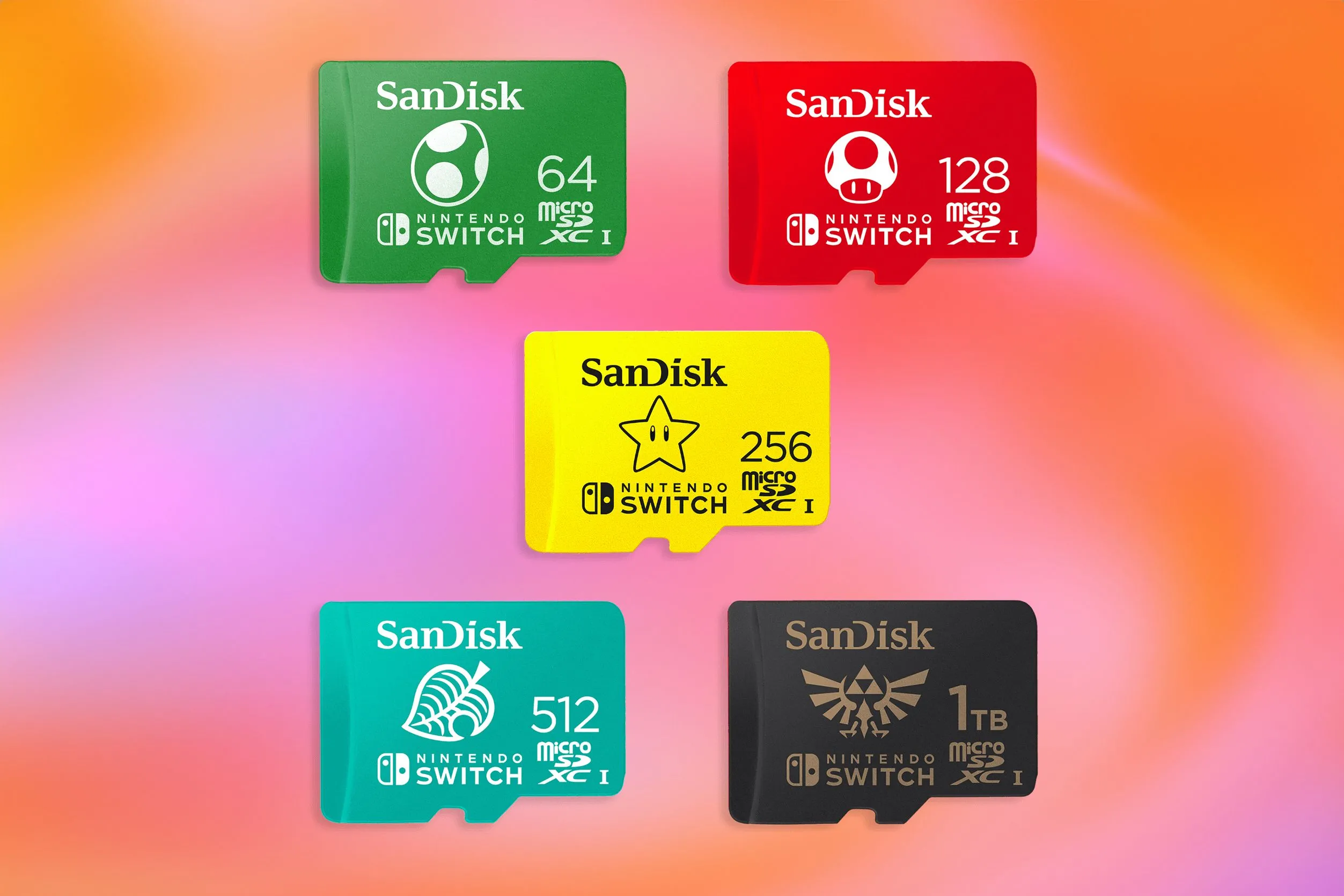 Thẻ nhớ MicroSD Express có logo Nintendo Switch, tượng trưng cho việc mở rộng dung lượng lưu trữ cần thiết cho console