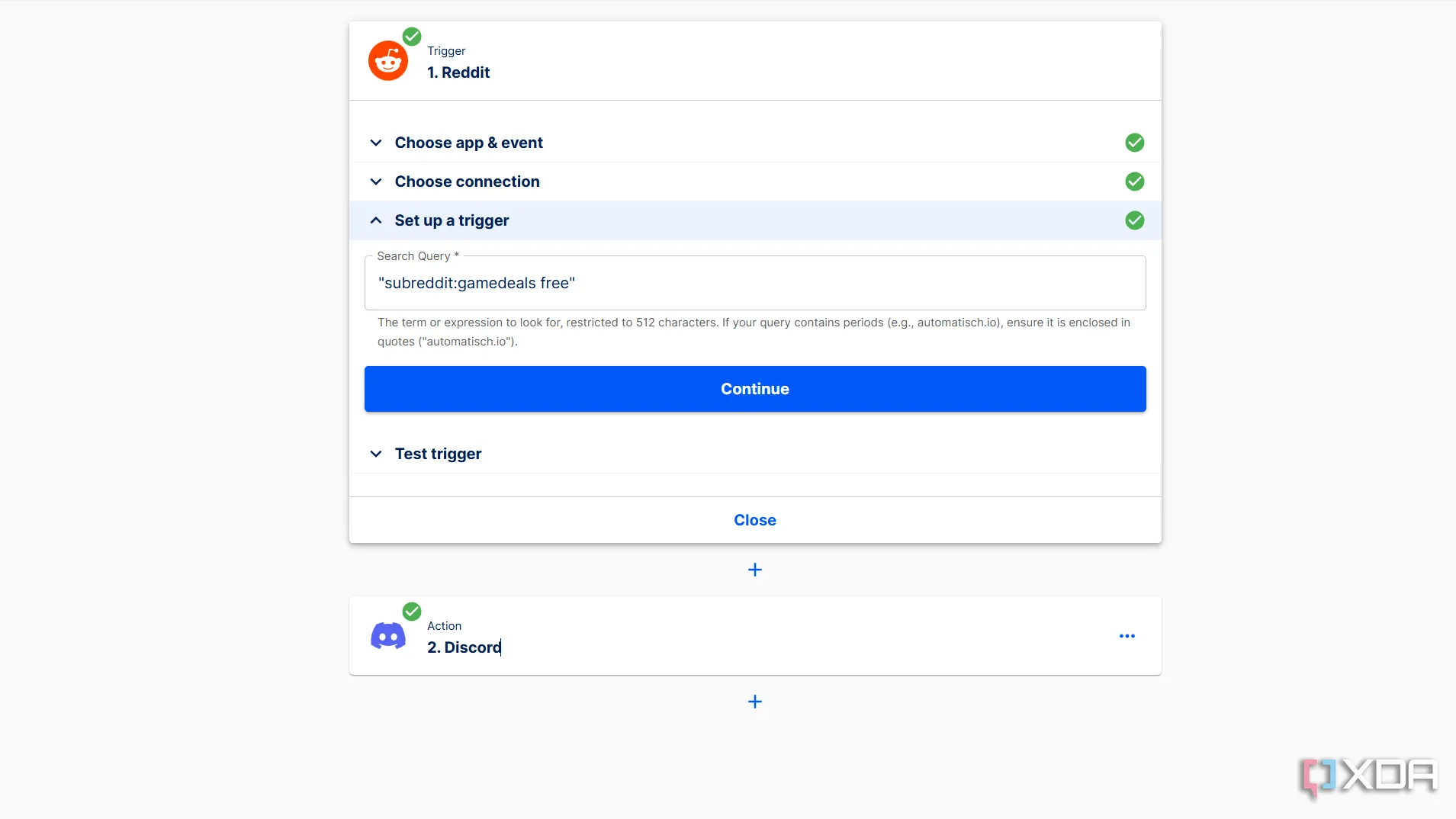 Thiết lập luồng tự động hóa Reddit trong Automatisch