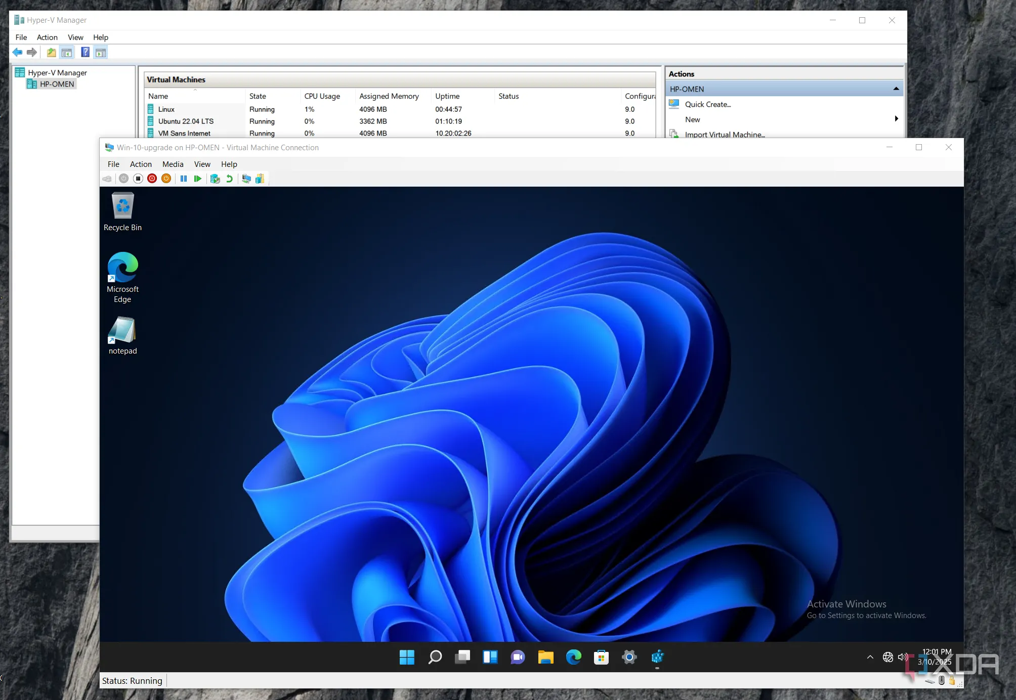 Thông báo Hyper-V có sẵn miễn phí trong Windows Pro và các phiên bản cao hơn