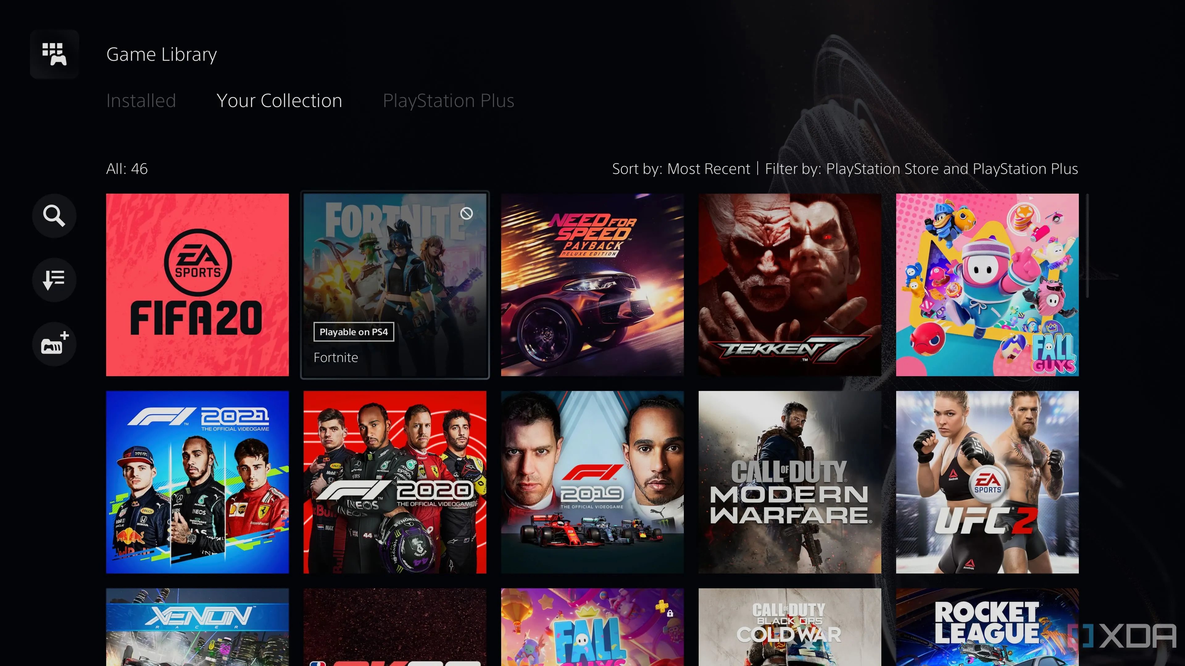 Thư viện các tựa game chỉ có sẵn kỹ thuật số trên PlayStation 5, minh chứng cho xu hướng chơi game của game thủ phổ thông.