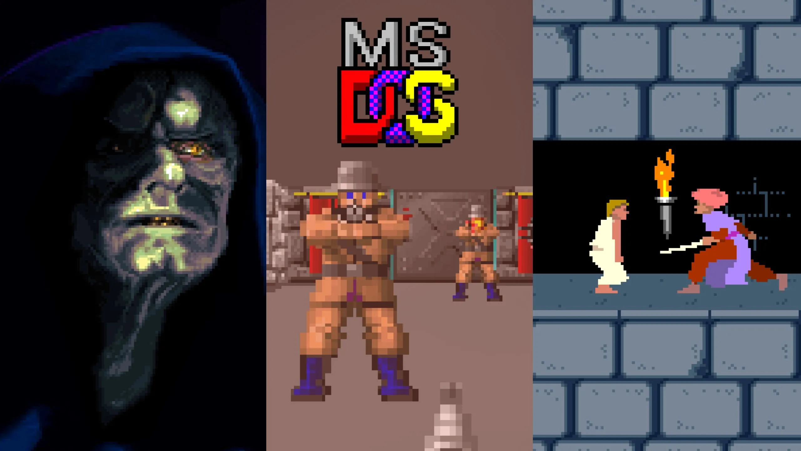 Tổng hợp hình ảnh các tựa game MS-DOS kinh điển, đánh dấu một kỷ nguyên vàng của ngành game