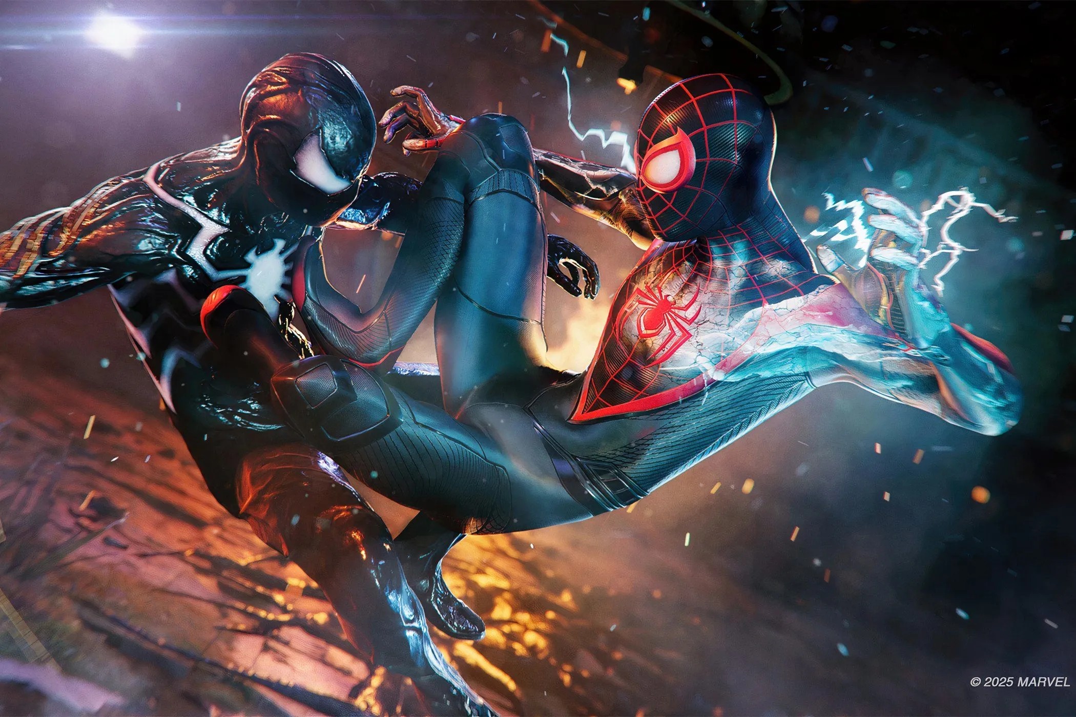 Trận chiến giữa Miles Morales và Peter Parker trong Marvel's Spider-Man 2