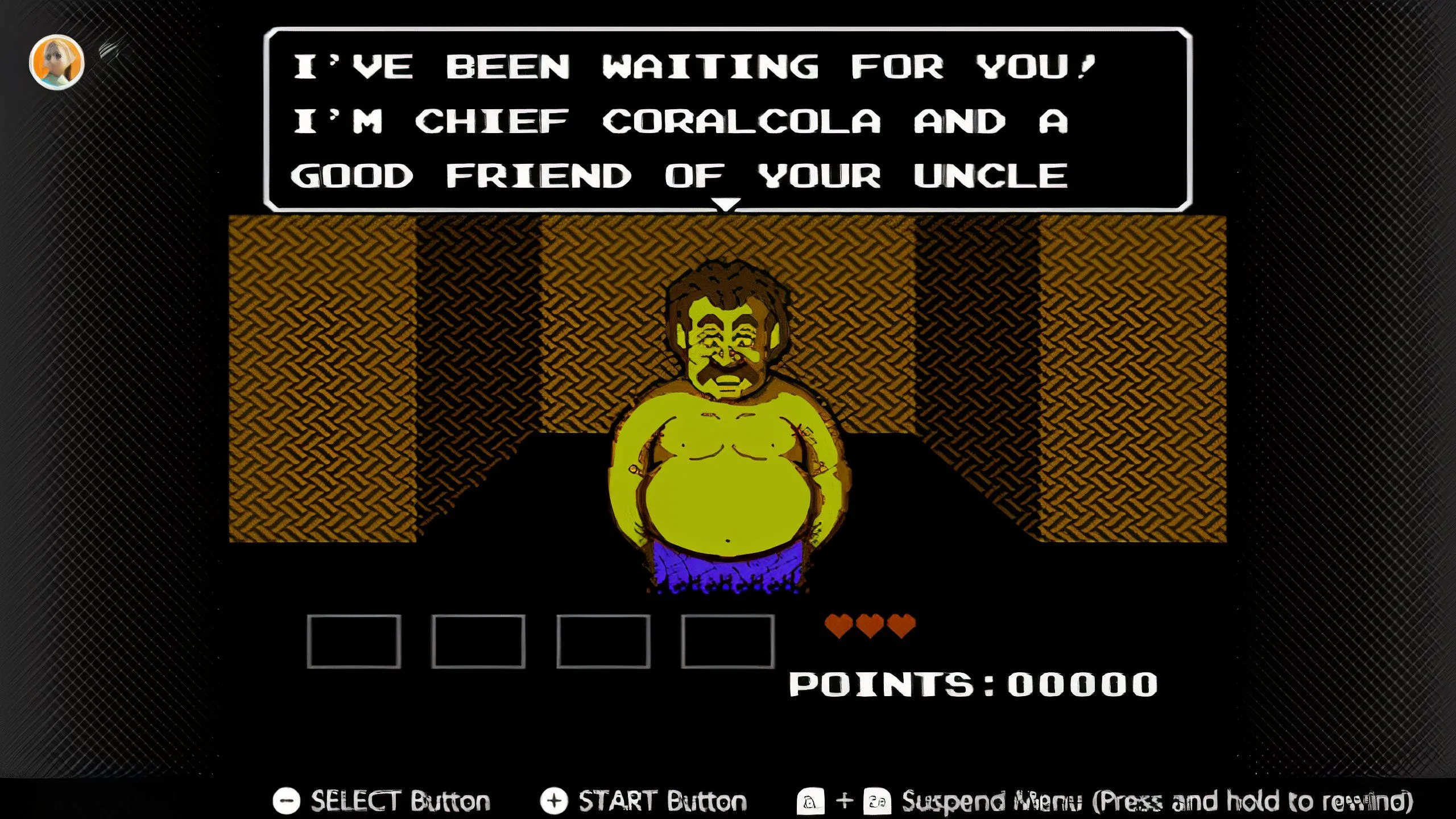 Trận chiến với trùm trong game StarTropics, minh họa lối chơi hành động độc đáo của tựa game NES.