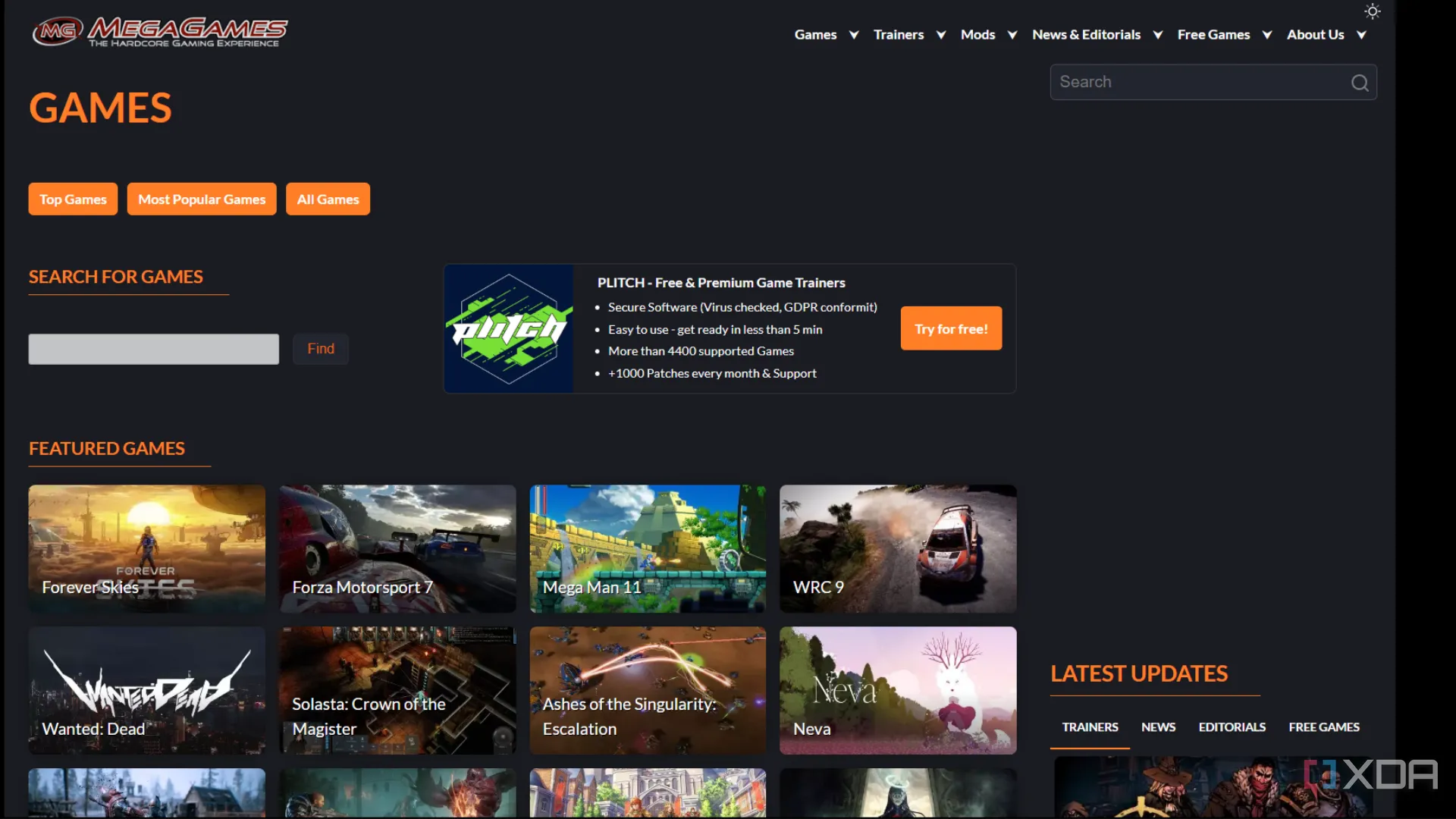 Trang game miễn phí trên Mega Games với các tựa game retro