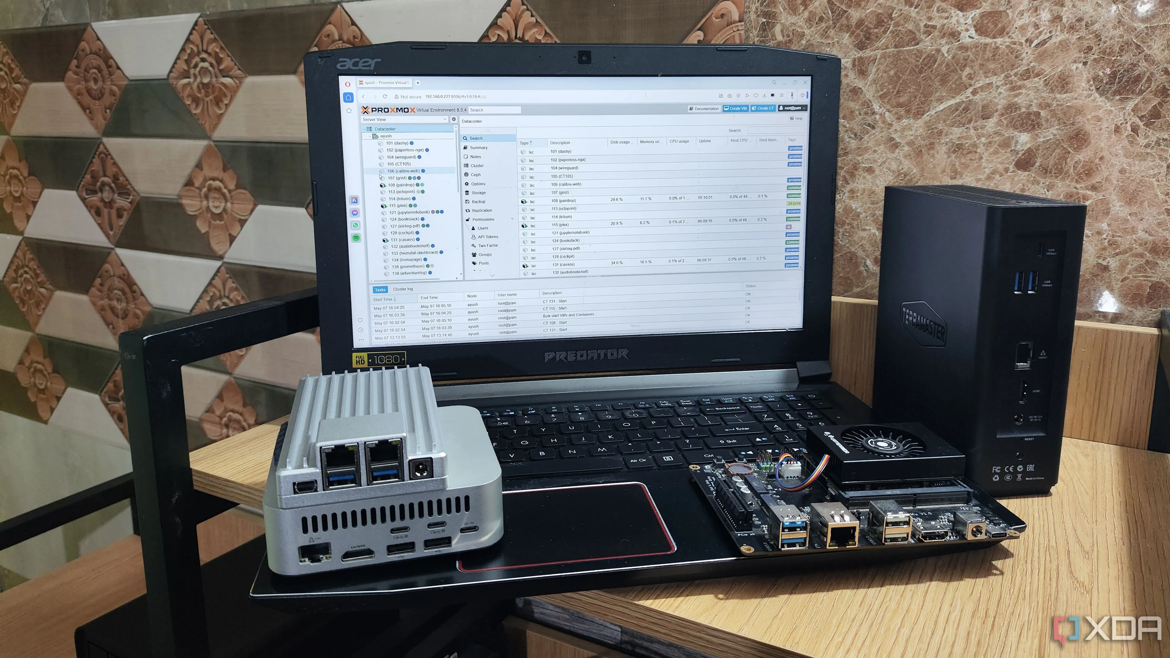 Truy cập giao diện web Proxmox từ máy tính xách tay