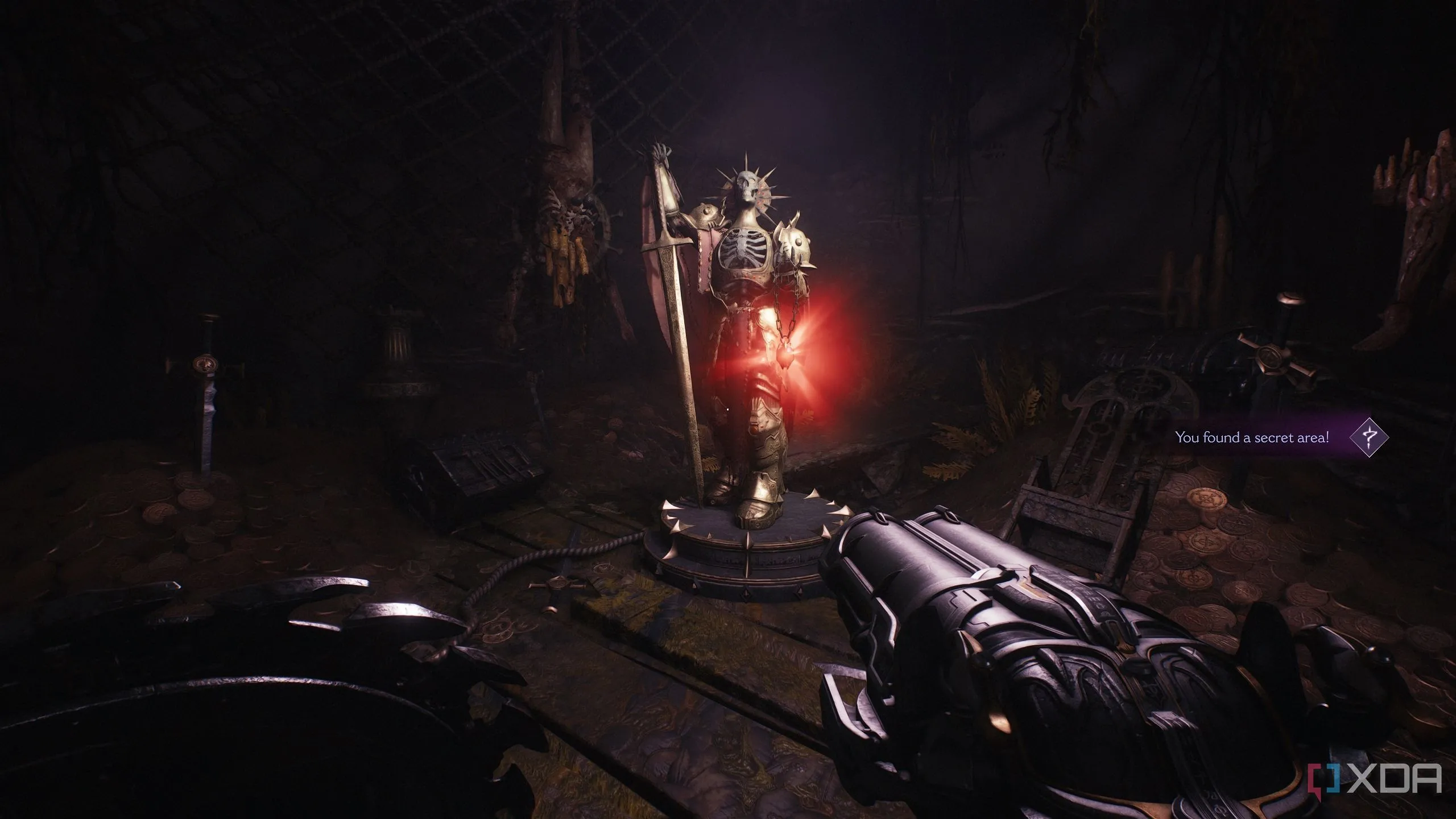 Tượng Hồng ngọc và khu vực bí mật 9 trong Chương 17 của Doom: The Dark Ages.