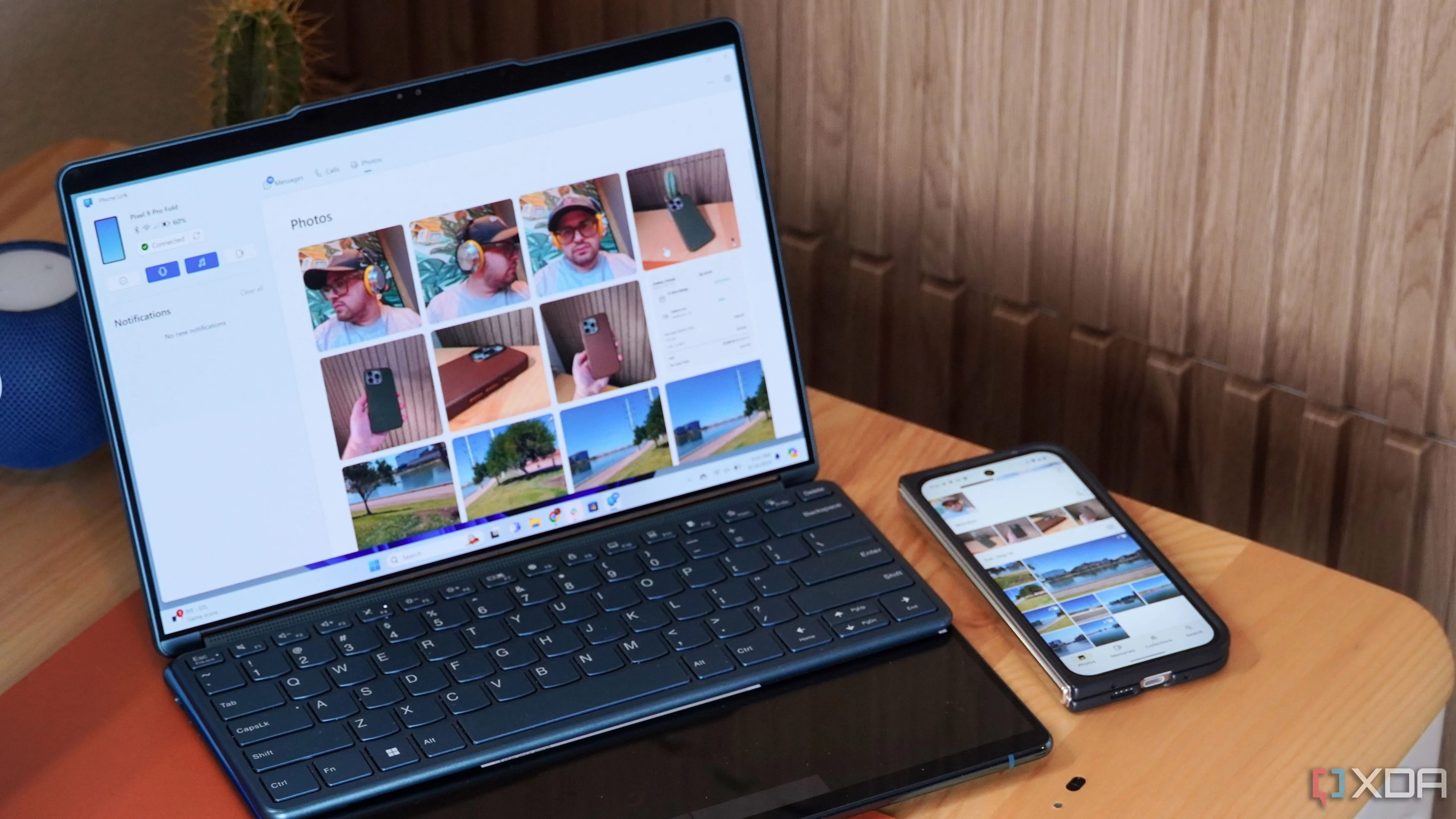Ứng dụng Phone Link của Microsoft hiển thị ảnh được chia sẻ giữa điện thoại và máy tính