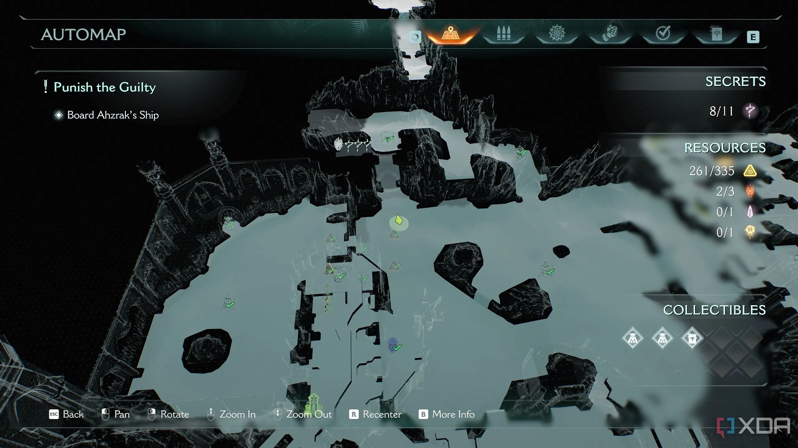 Vị trí bản đồ 3D Automap của khu vực bí mật 9 trong Chương 22 Doom The Dark Ages