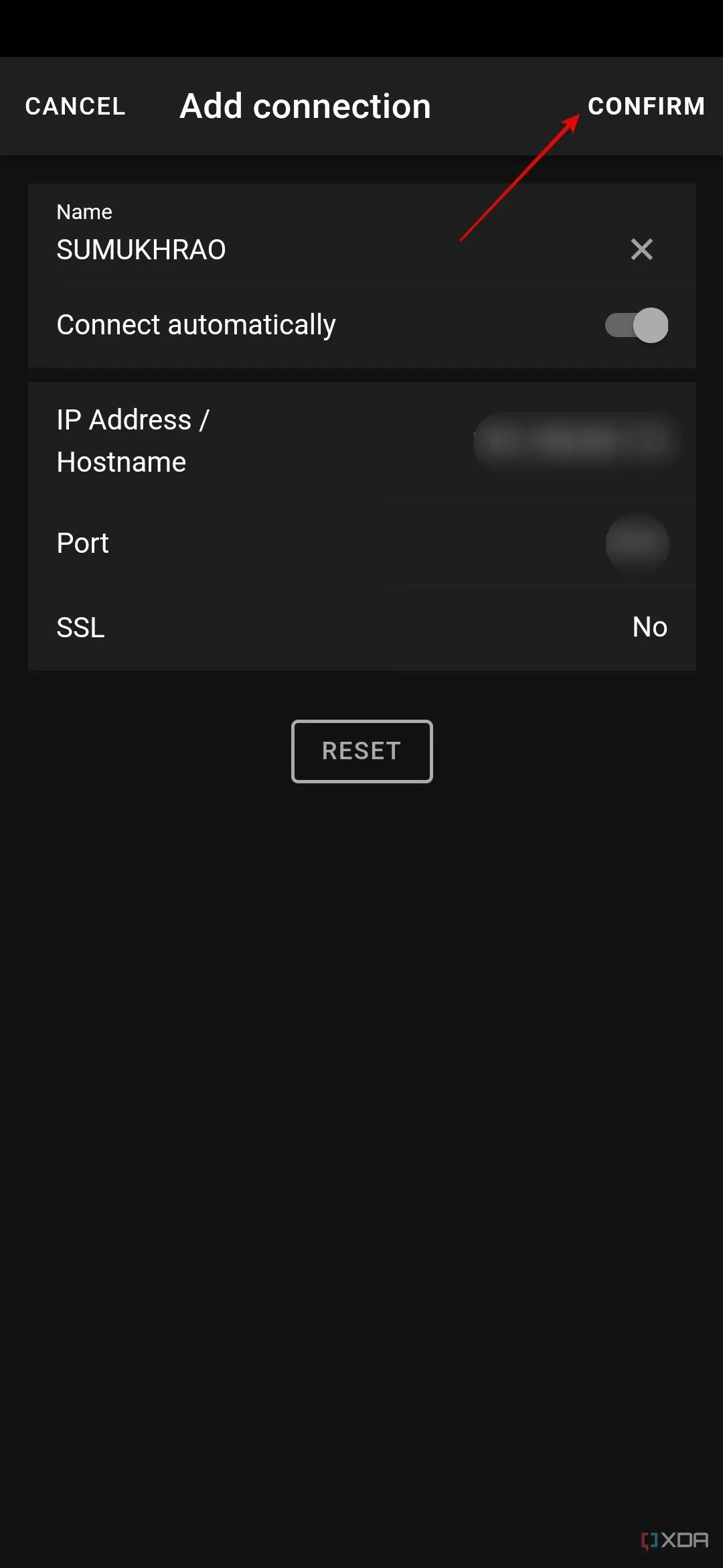 Xác nhận kết nối thành công giữa điện thoại và Macro Deck PC client