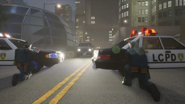 Xe ô tô và nhân vật trong game Grand Theft Auto III Remastered