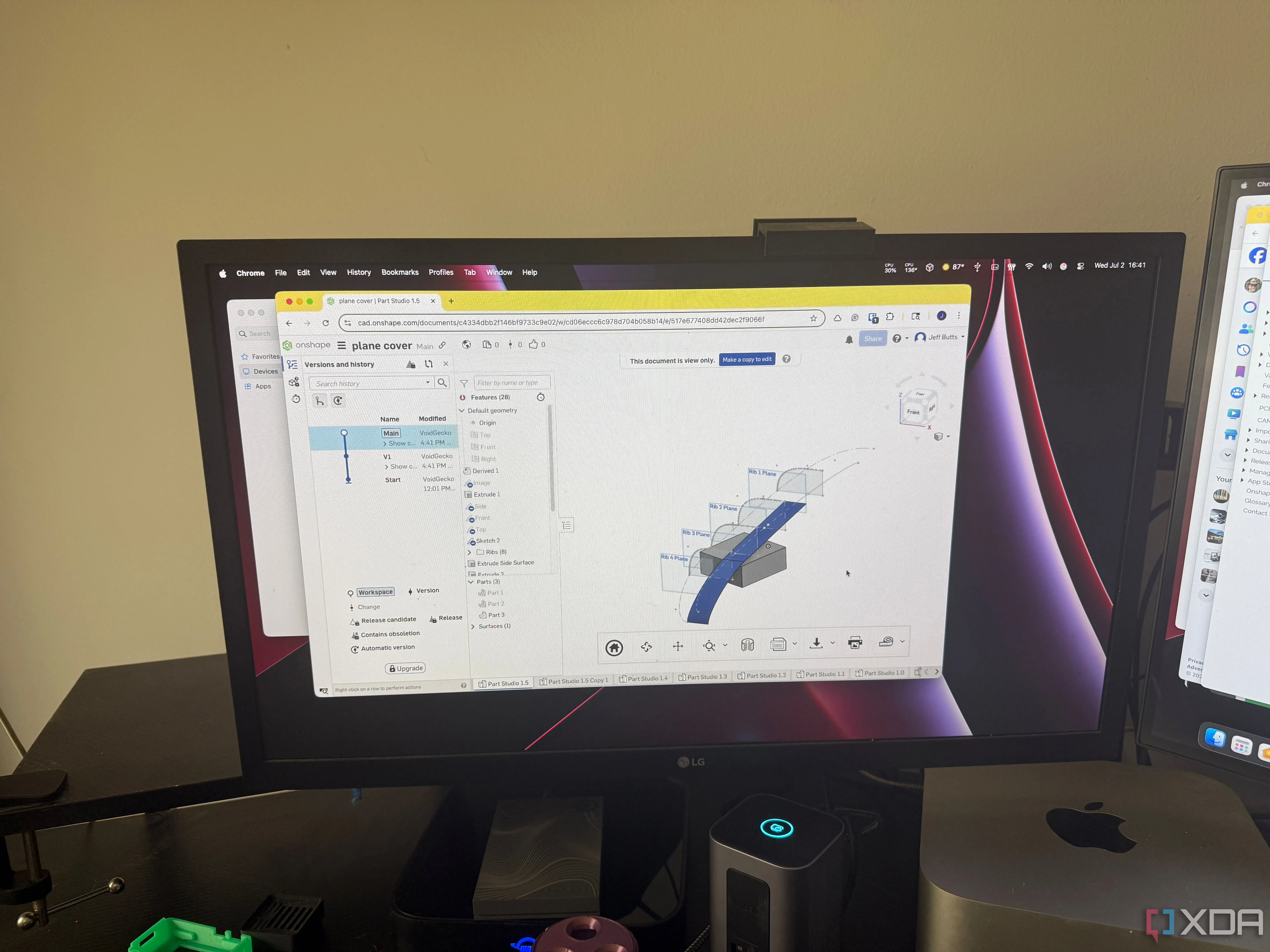 Xem mô hình 3D trong giao diện Onshape trên trình duyệt